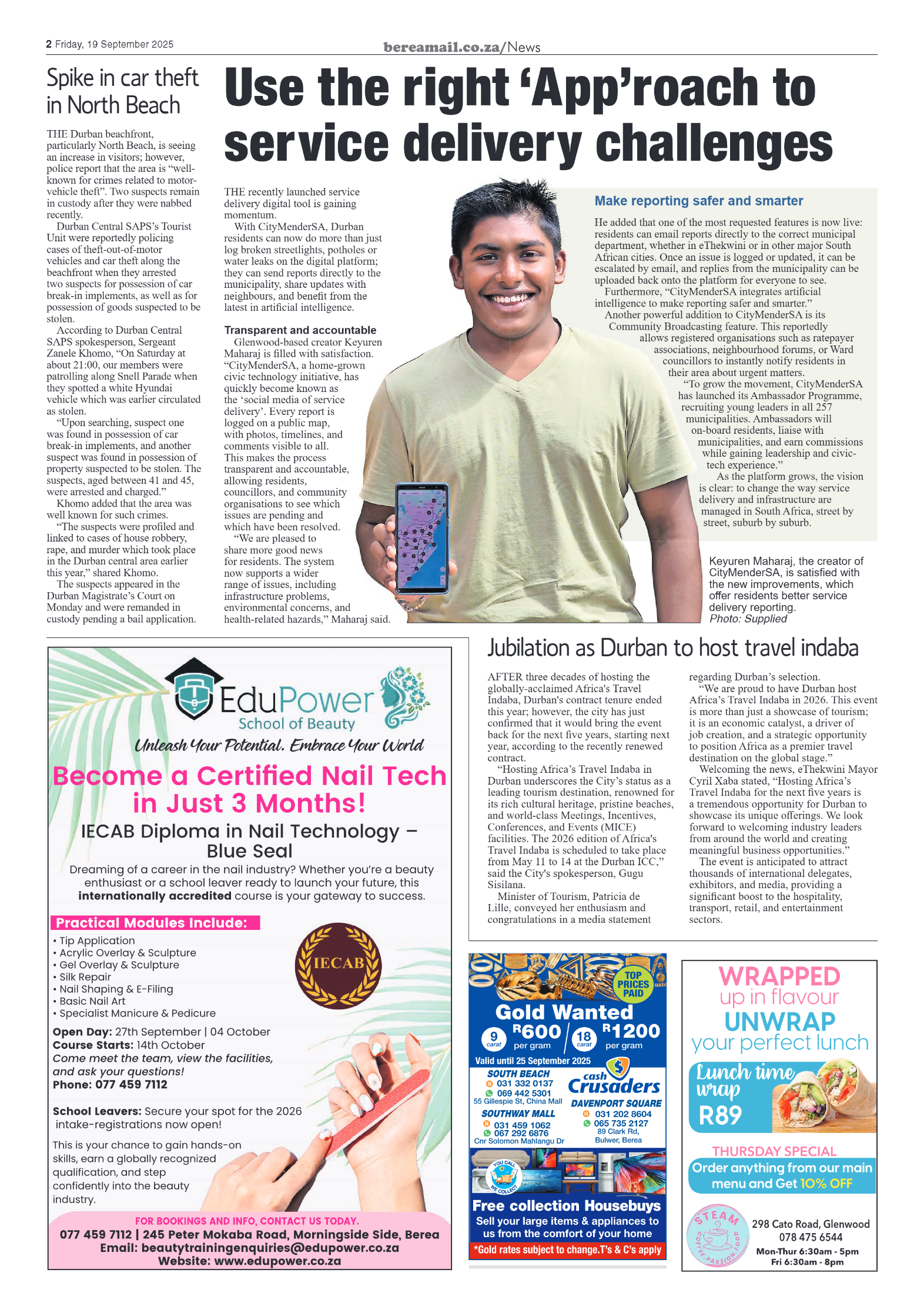 Berea Mail 19 September 2025 page 2