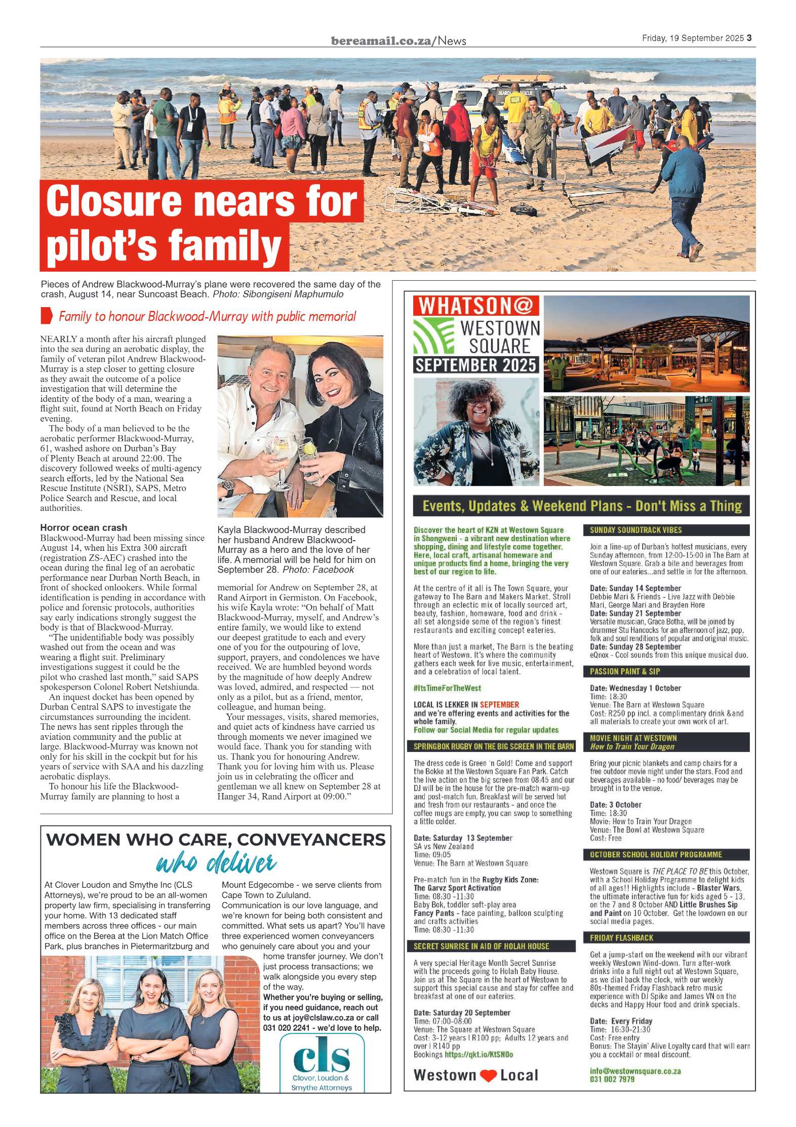 Berea Mail 19 September 2025 page 3