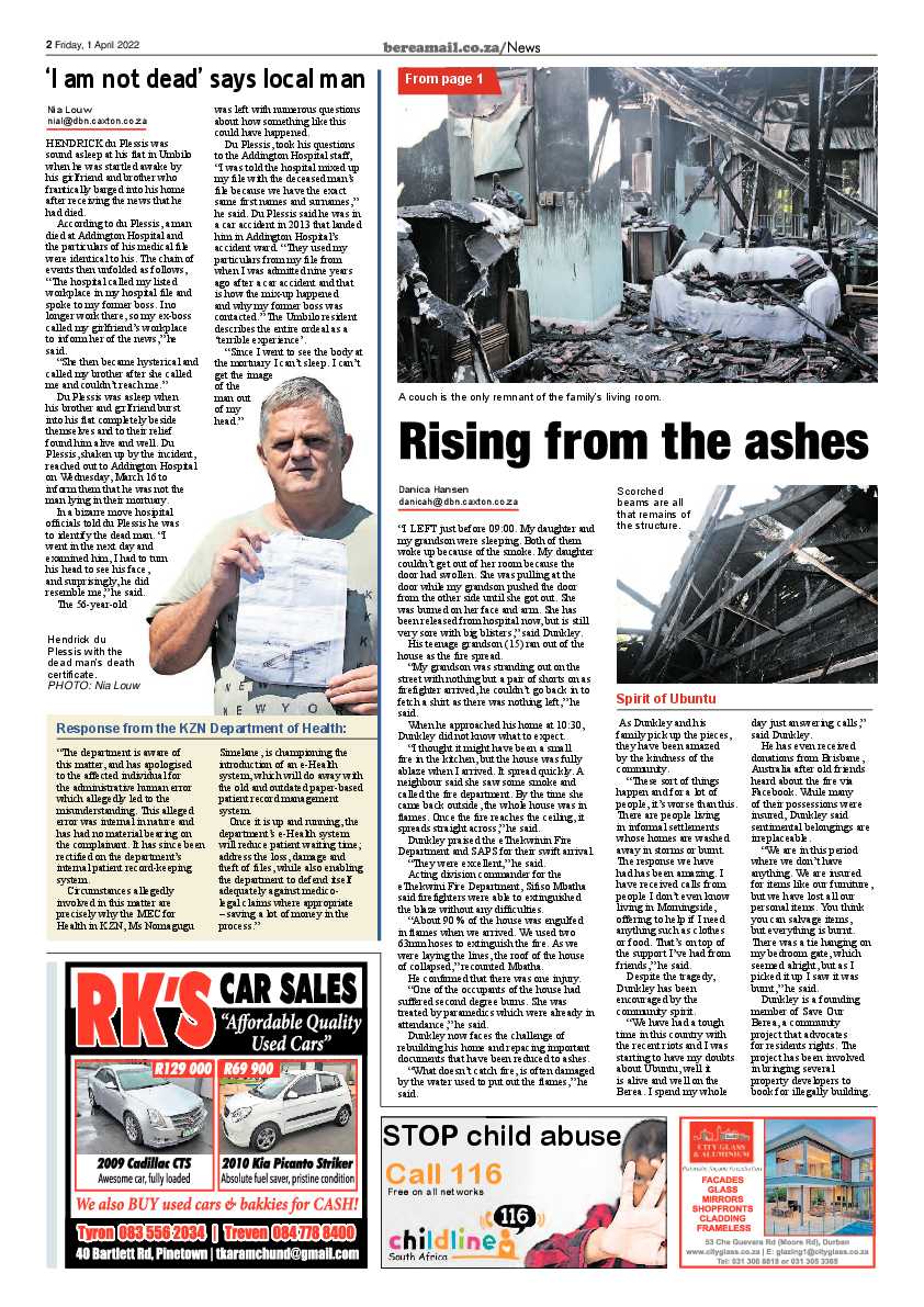 Berea Mail 1 April 2022 page 2
