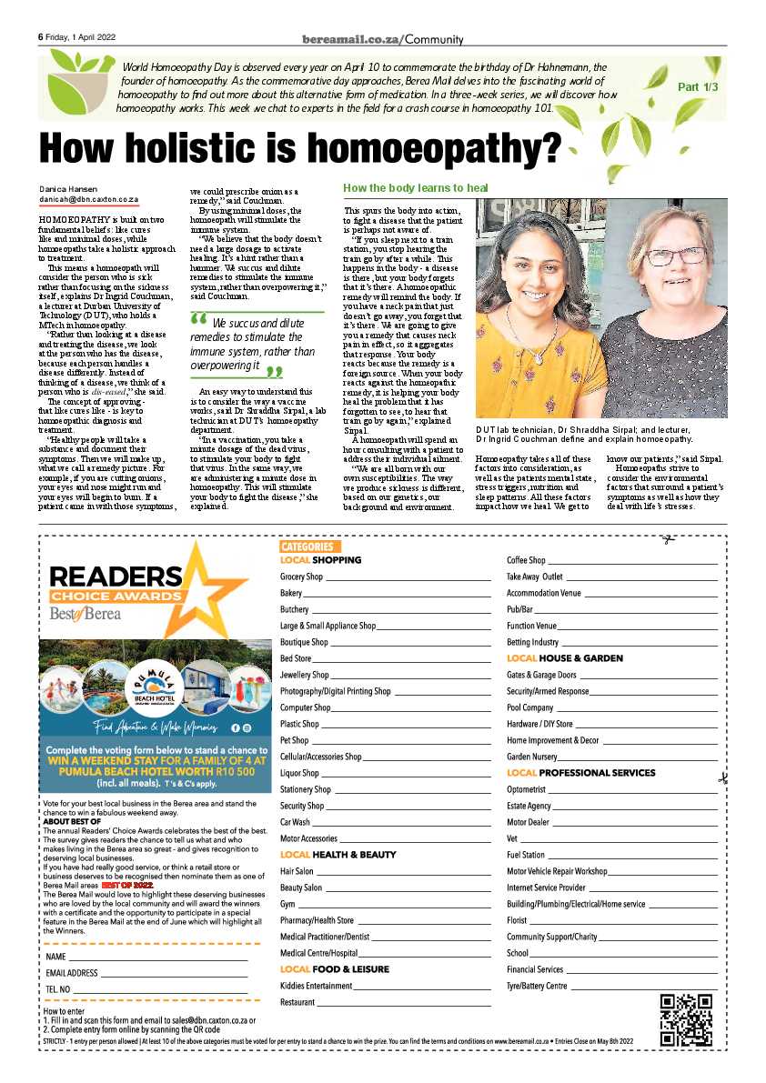 Berea Mail 1 April 2022 page 6
