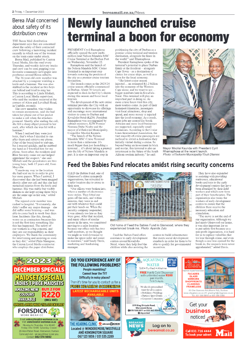 Berea Mail 1 December 2023 page 2