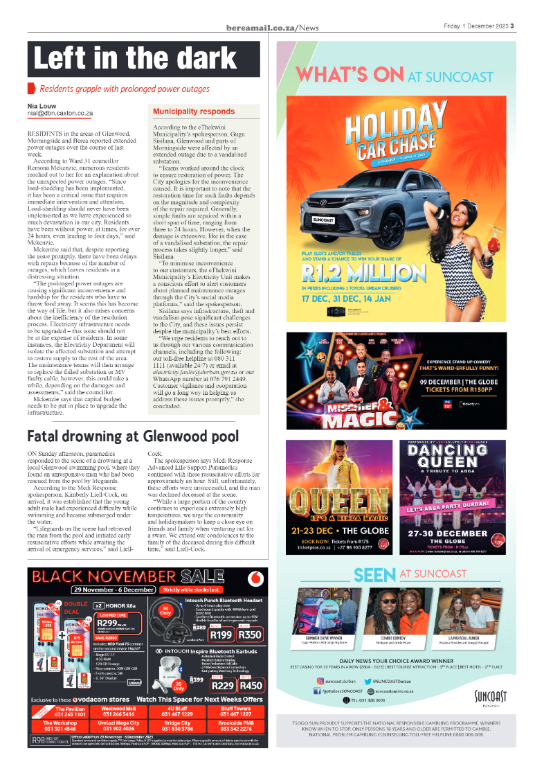 Berea Mail 1 December 2023 page 3
