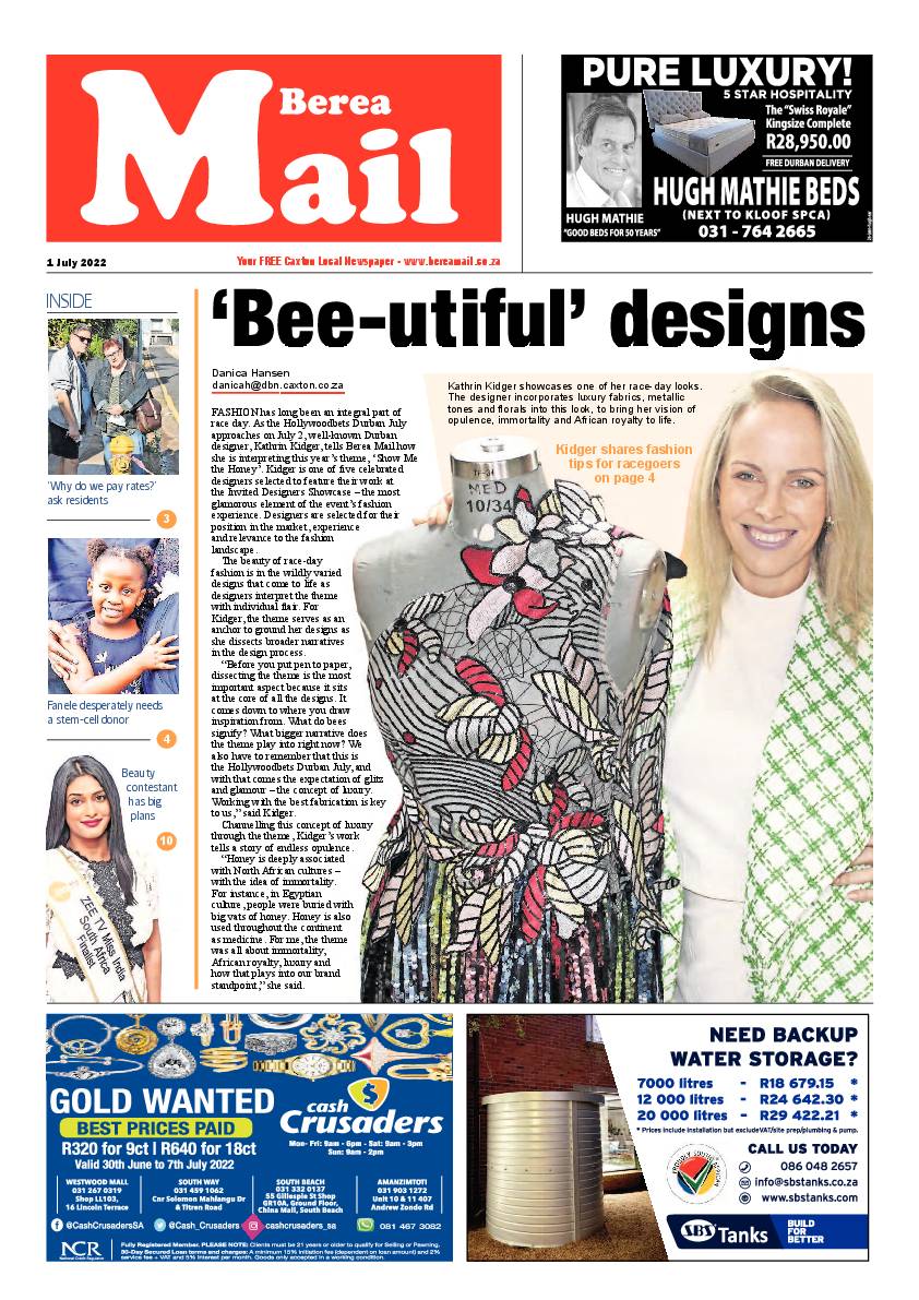 Berea Mail 1 July 2022 page 1
