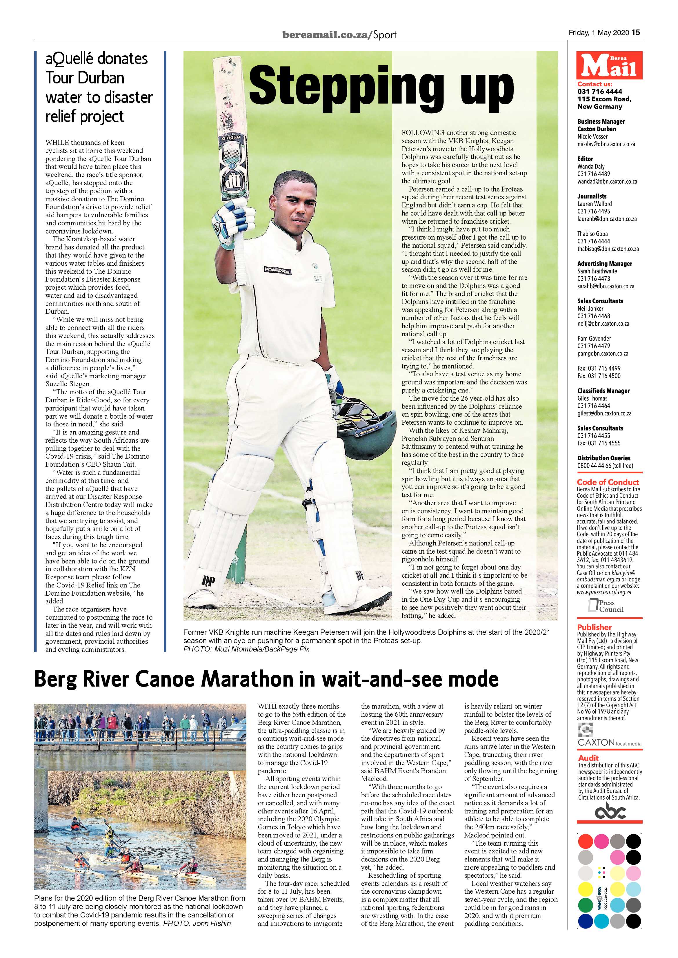 Berea Mail 1 May 2020 page 15