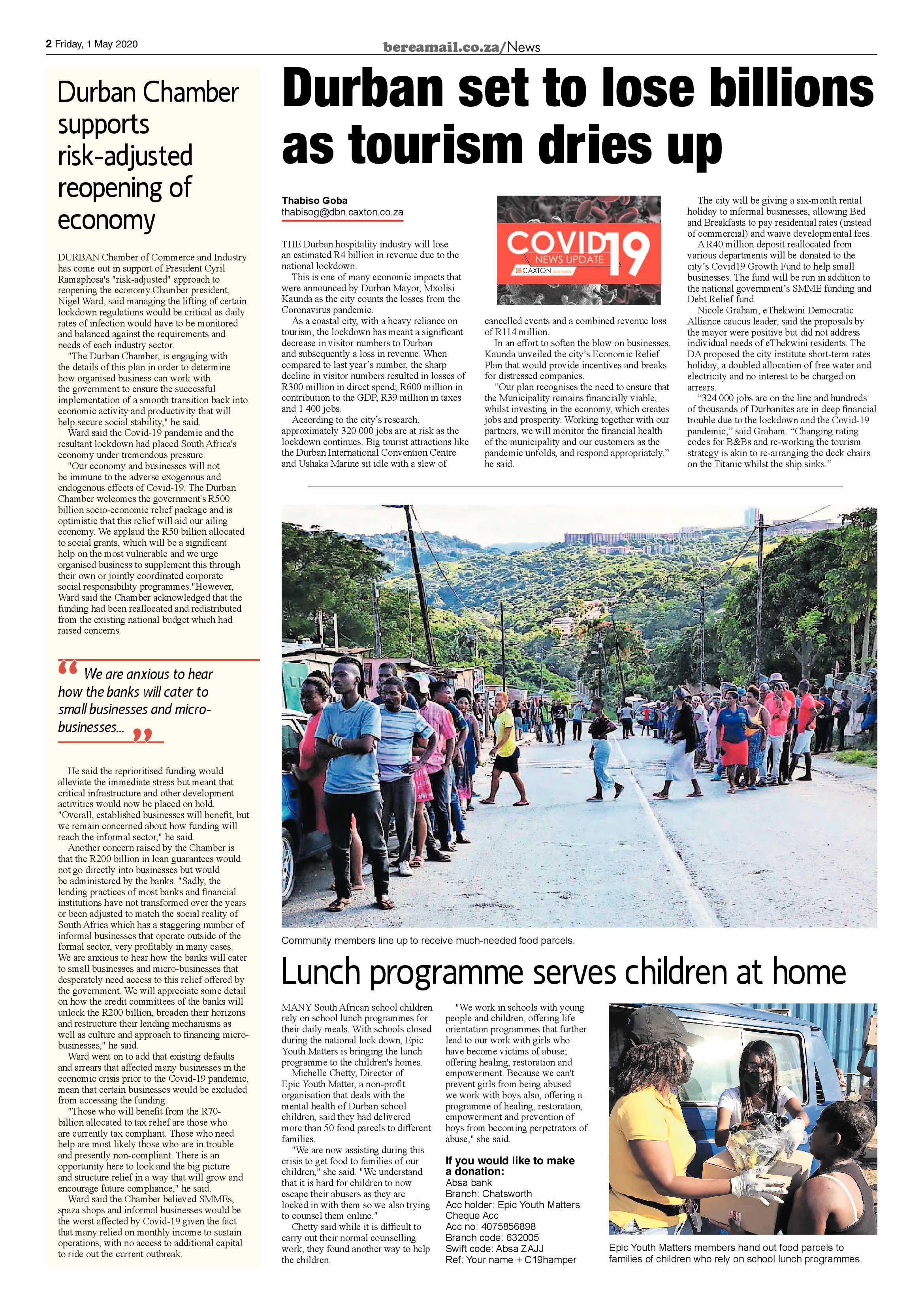 Berea Mail 1 May 2020 page 2