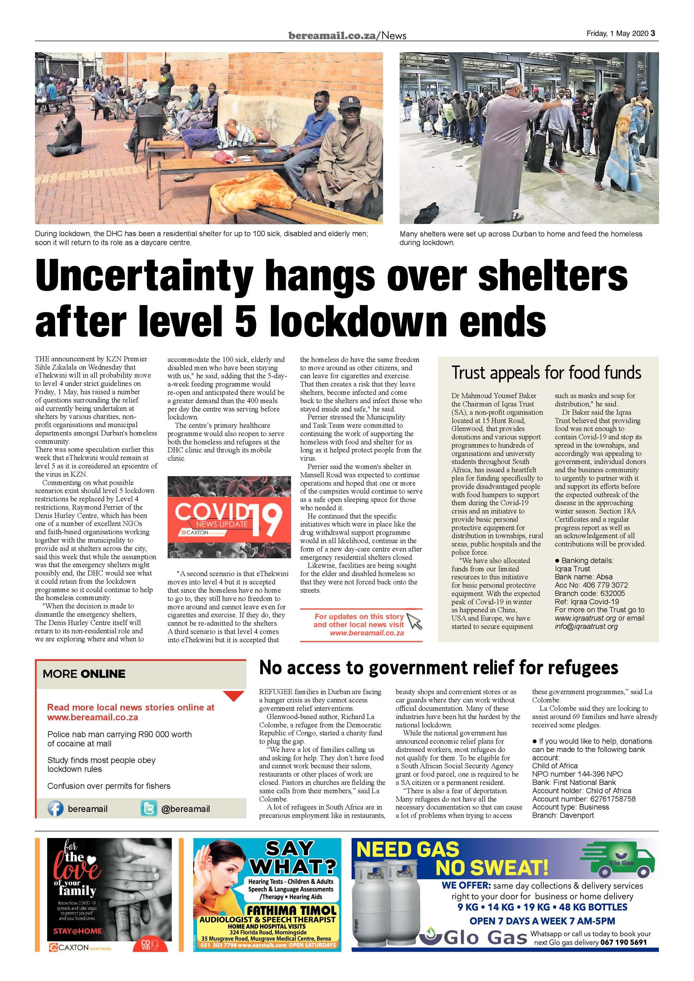 Berea Mail 1 May 2020 page 3