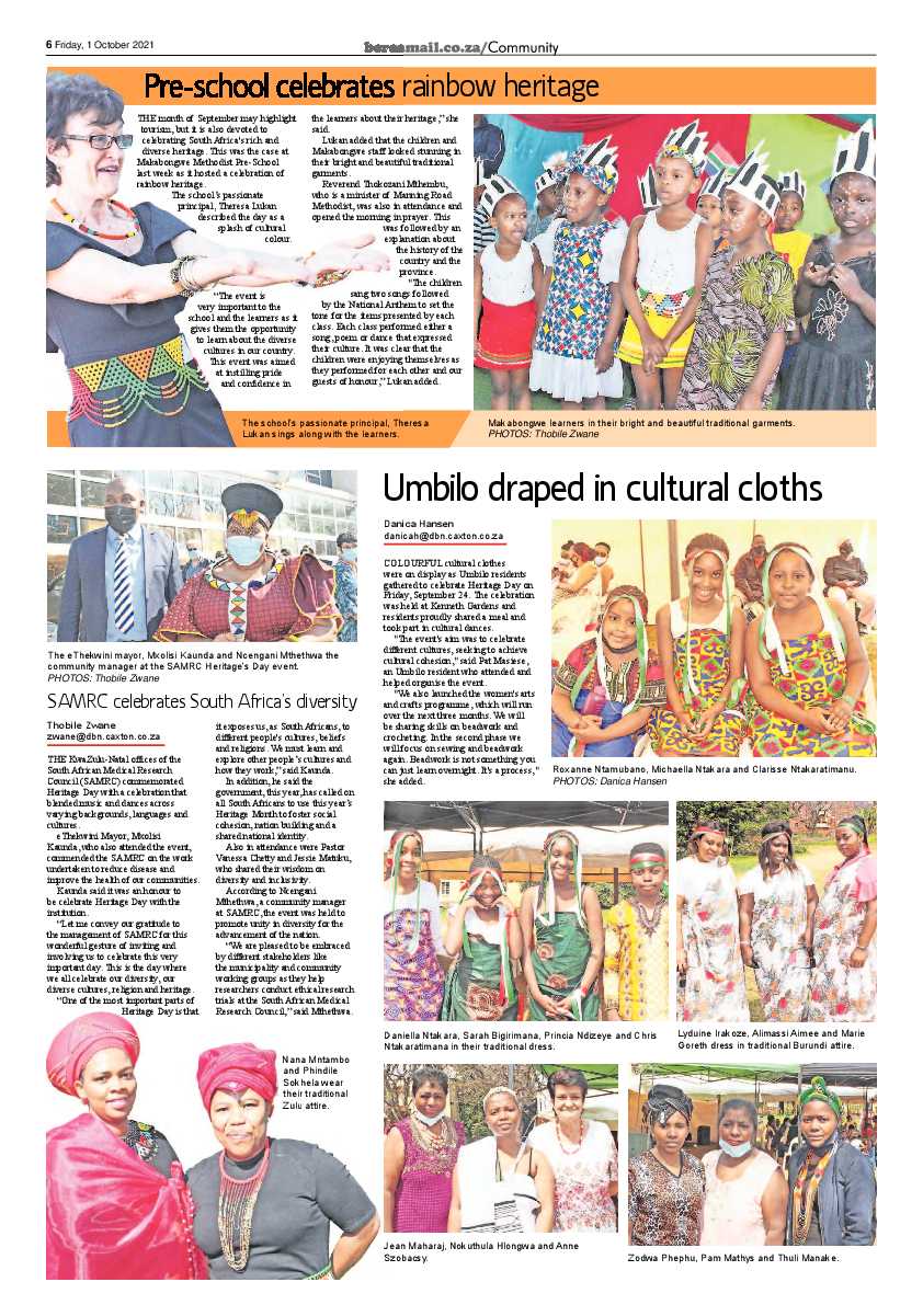 Berea Mail 1 October 2021 page 6