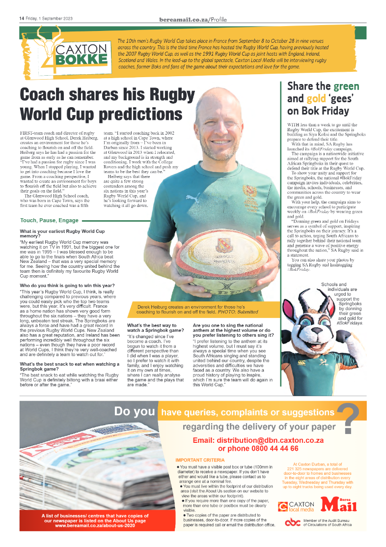Berea Mail 1 September 2023 page 14