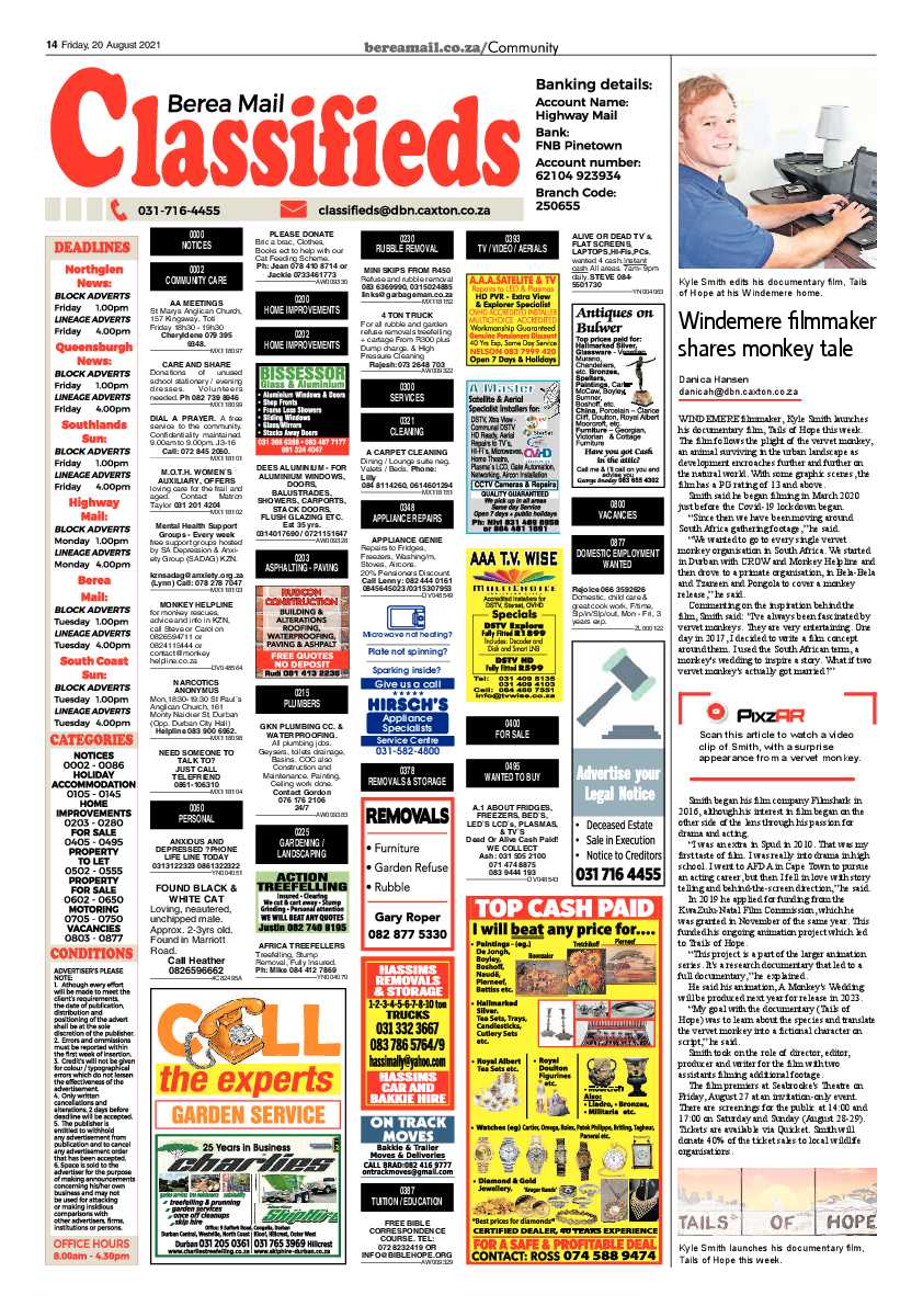 Berea Mail 20 August 2021 page 14