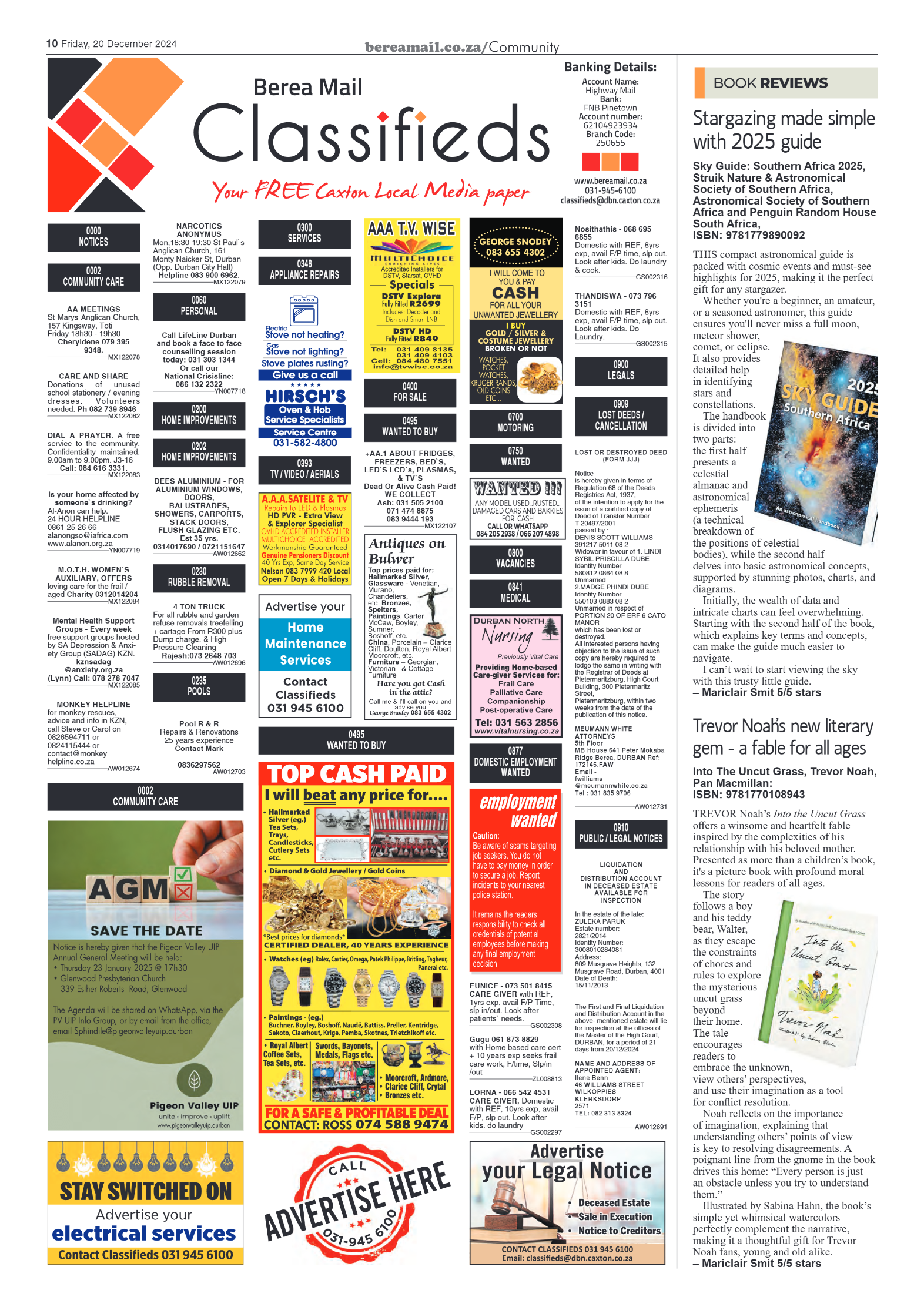 Berea Mail 20 December 2024 page 10