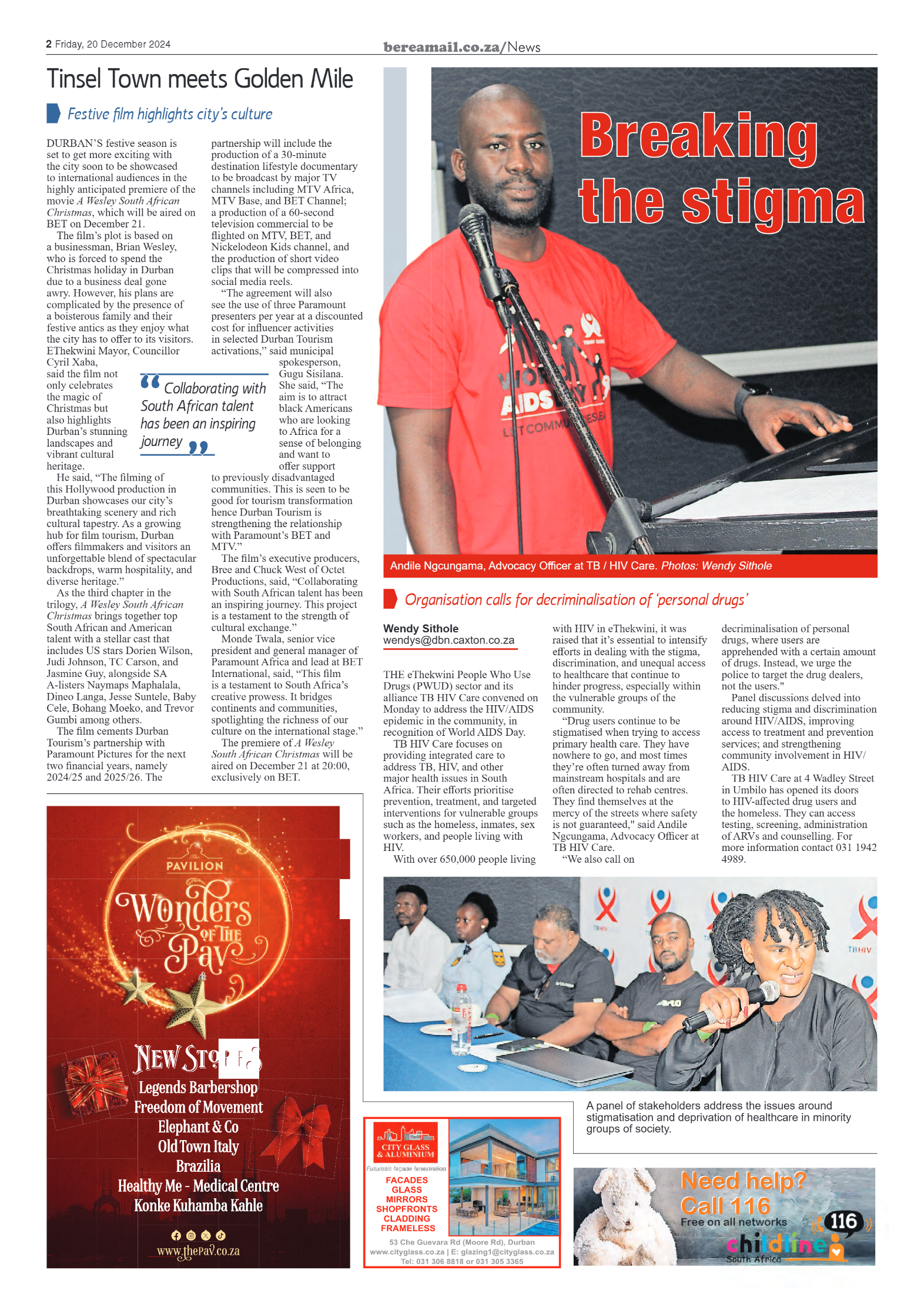 Berea Mail 20 December 2024 page 2
