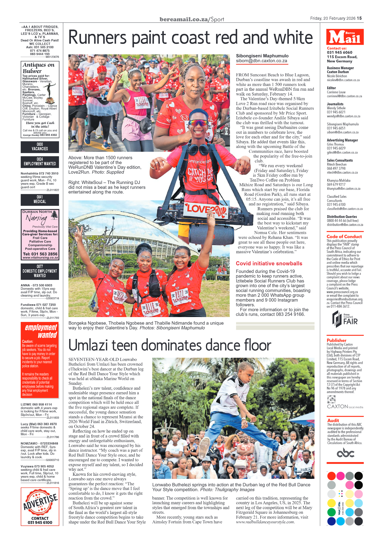 Berea Mail 20 February 2026 page 15