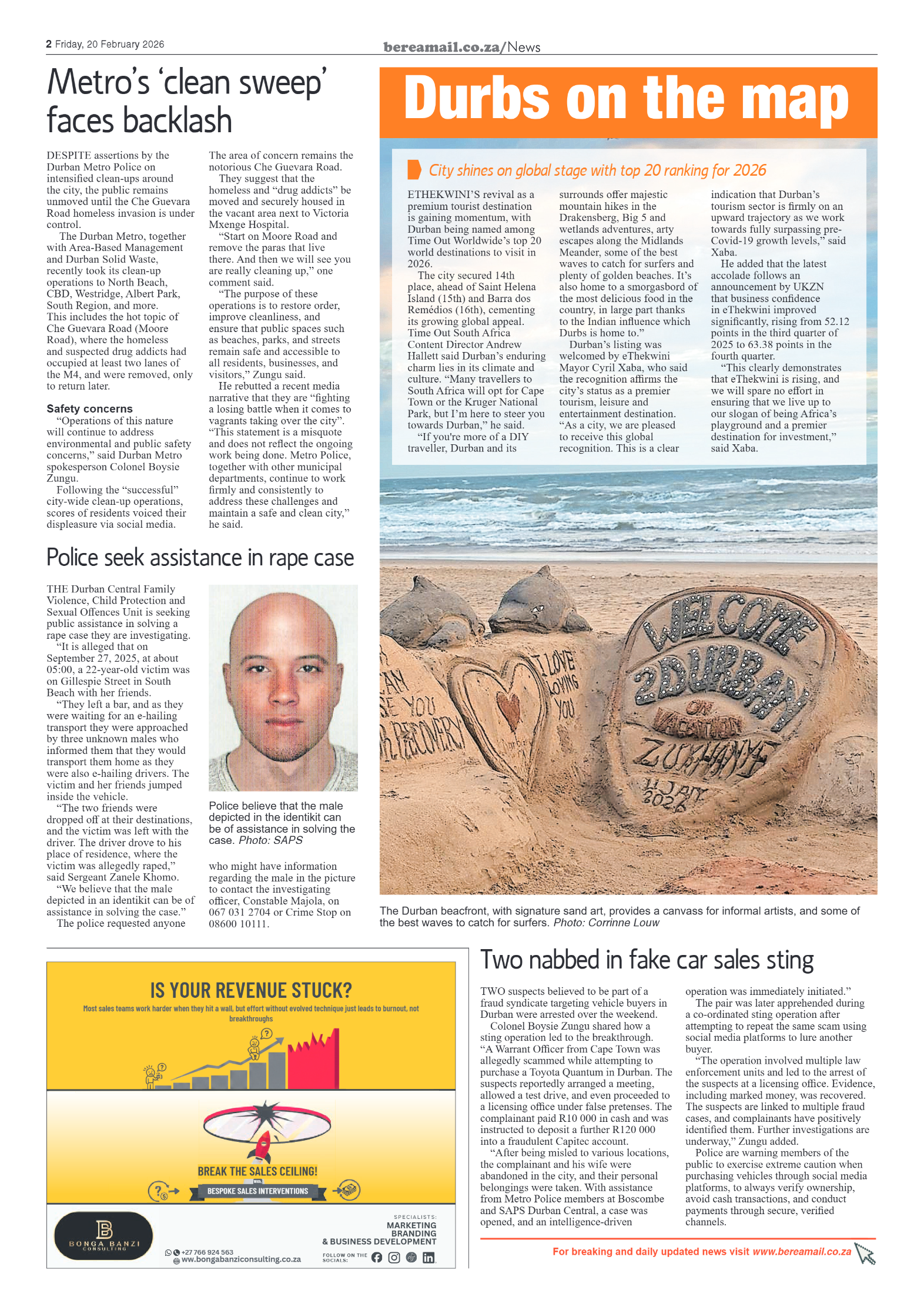 Berea Mail 20 February 2026 page 2