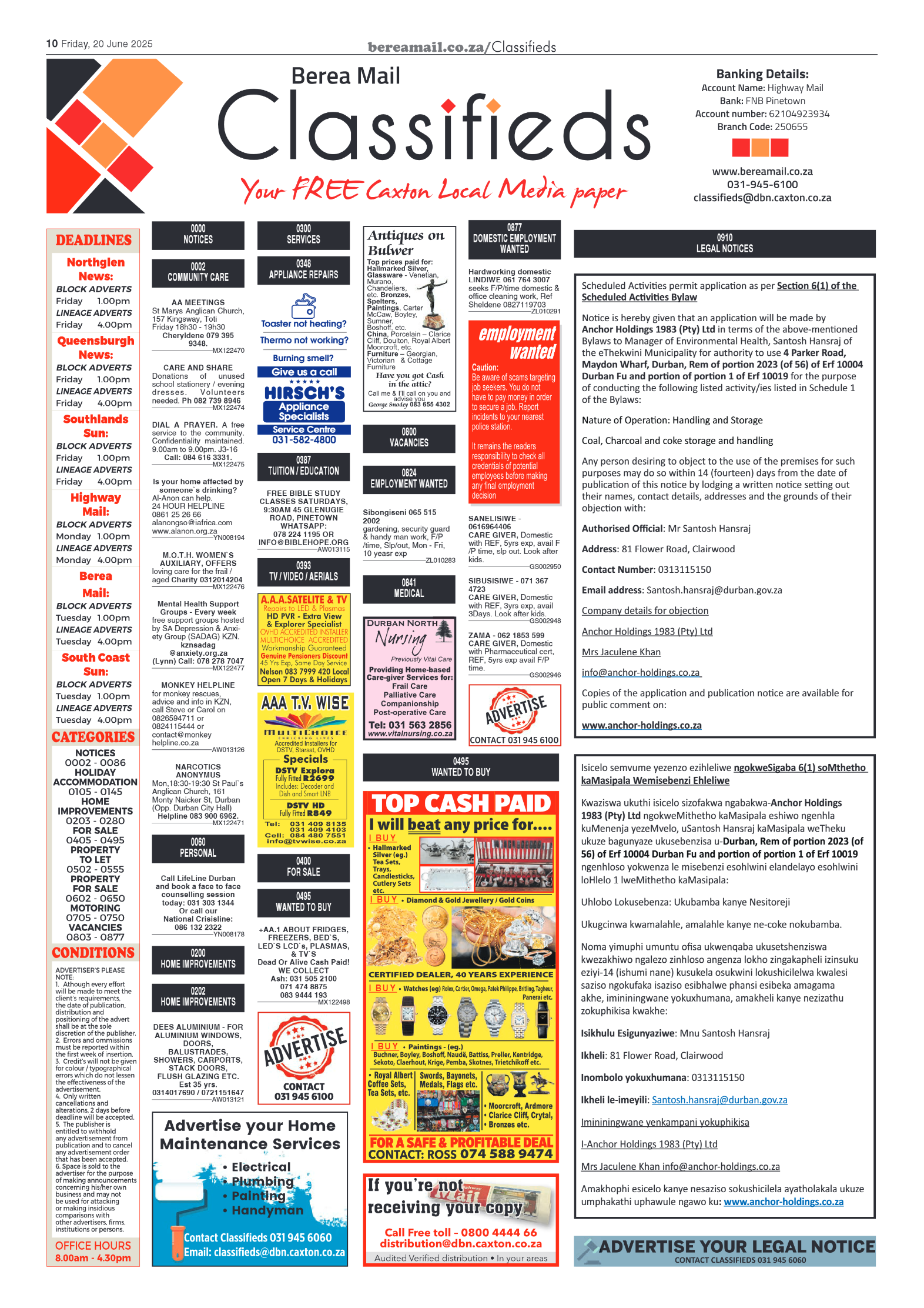 Berea Mail 20 June 2025 page 10