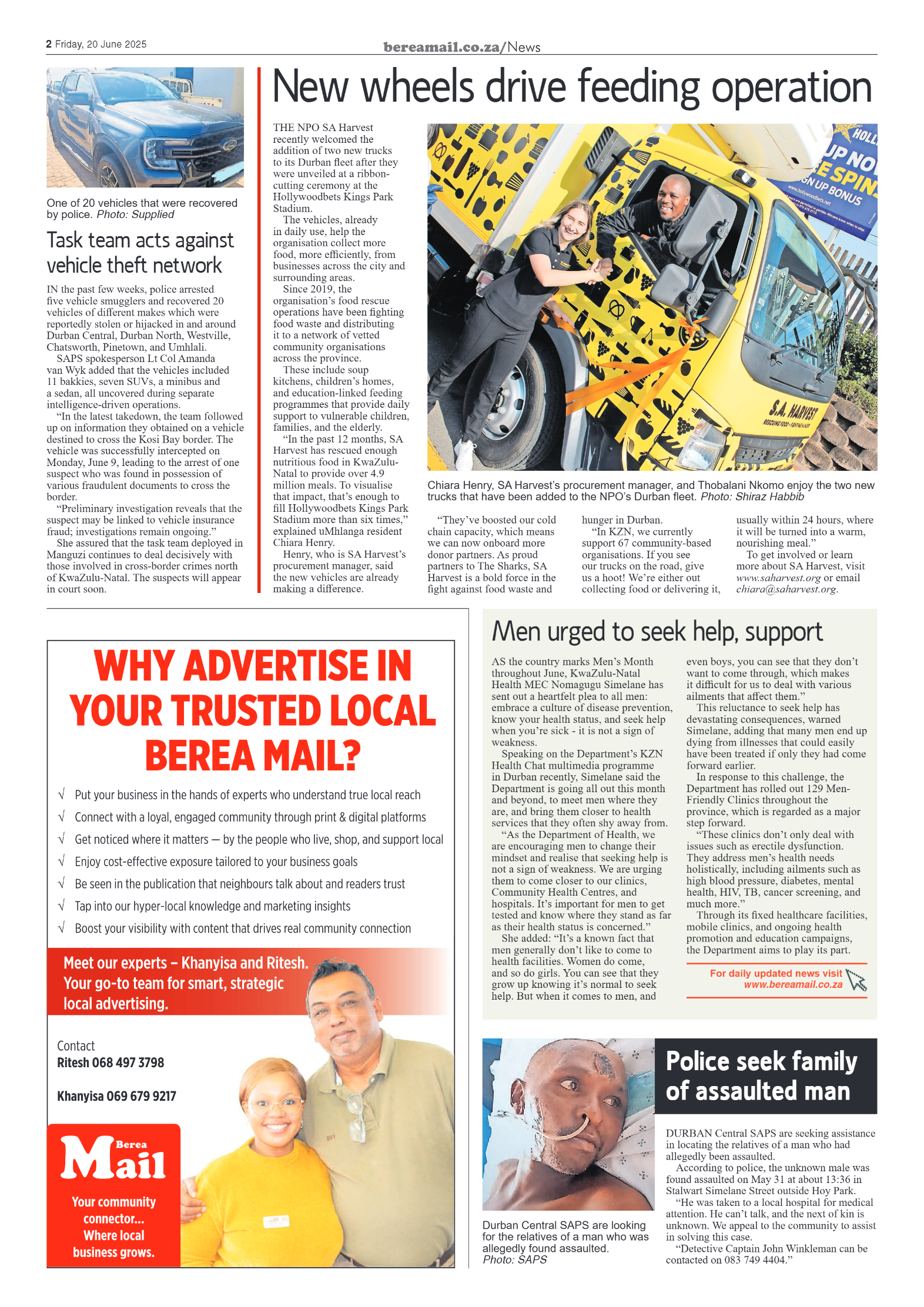 Berea Mail 20 June 2025 page 2