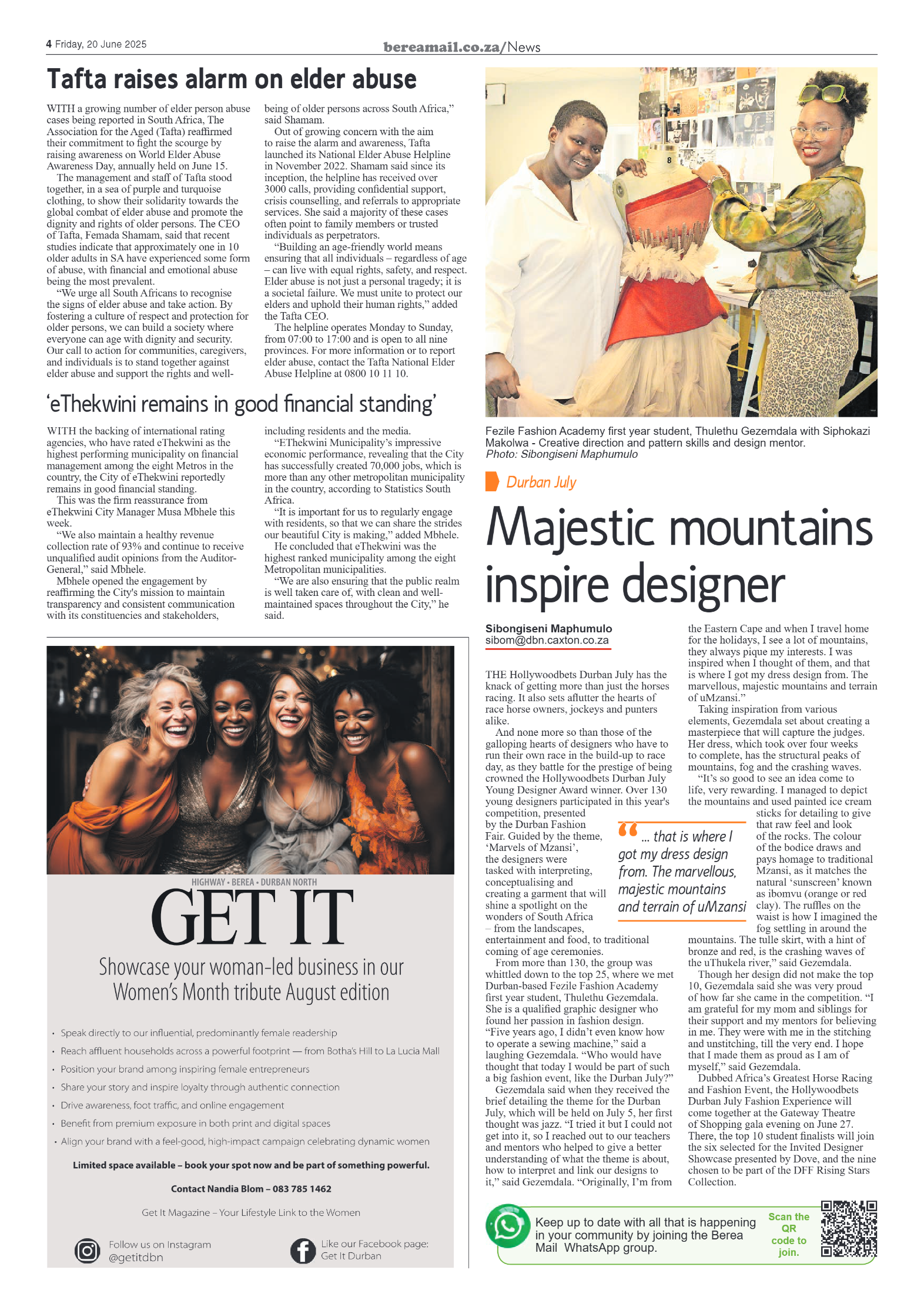 Berea Mail 20 June 2025 page 4