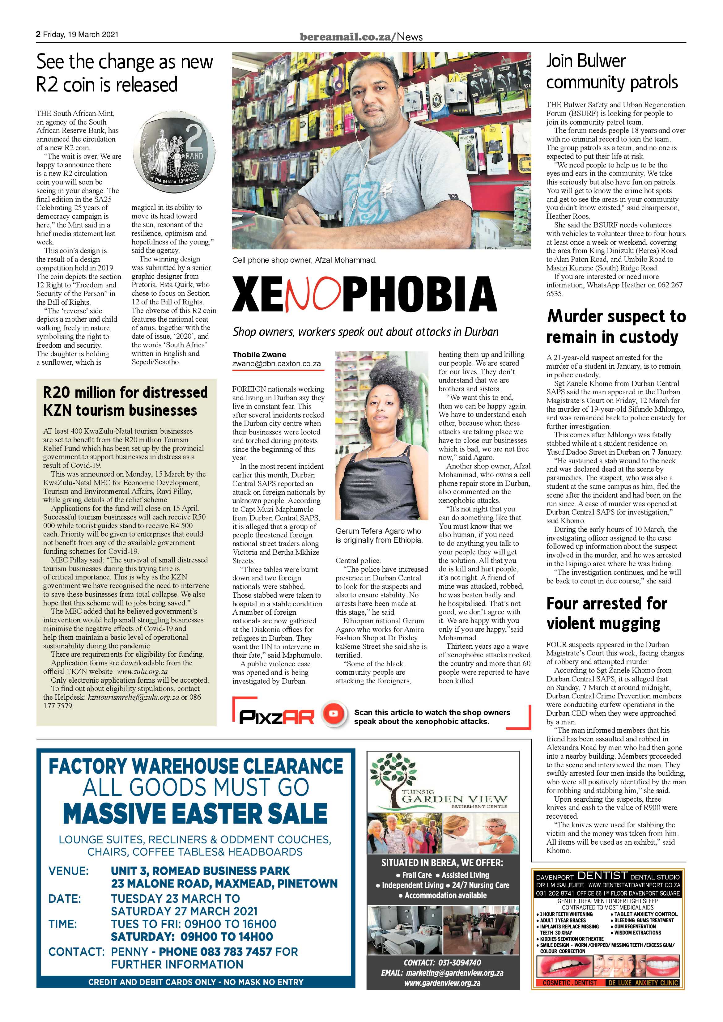 Berea Mail 20 March 2021 page 2