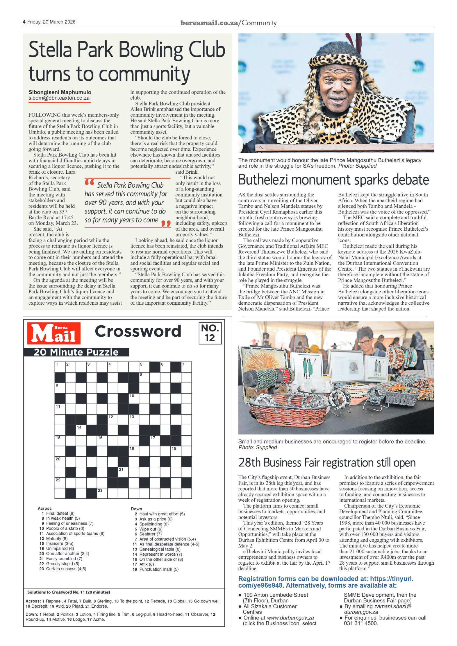 Berea Mail 20 March 2026 page 4