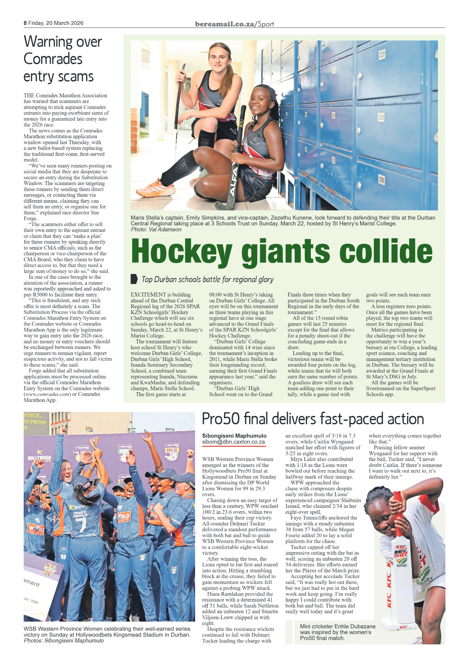 Berea Mail 20 March 2026 page 8