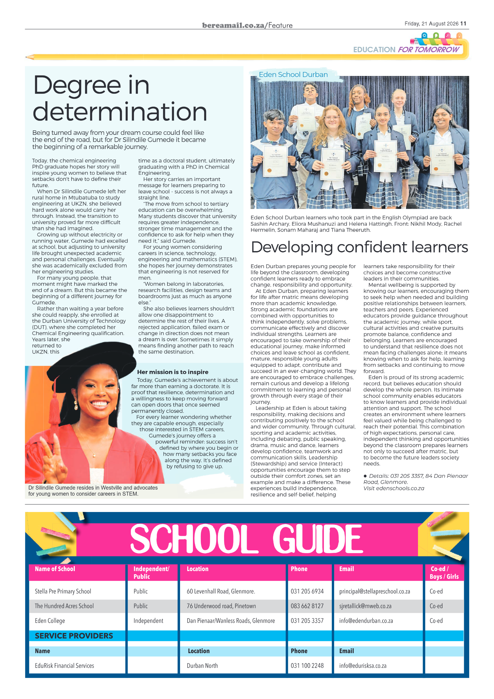 Berea Mail 21 August 2026 page 11