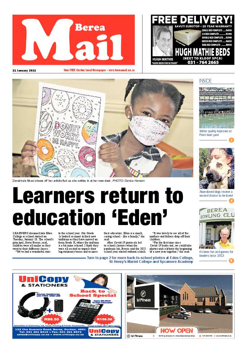 Berea Mail 21 January 2022 page 1