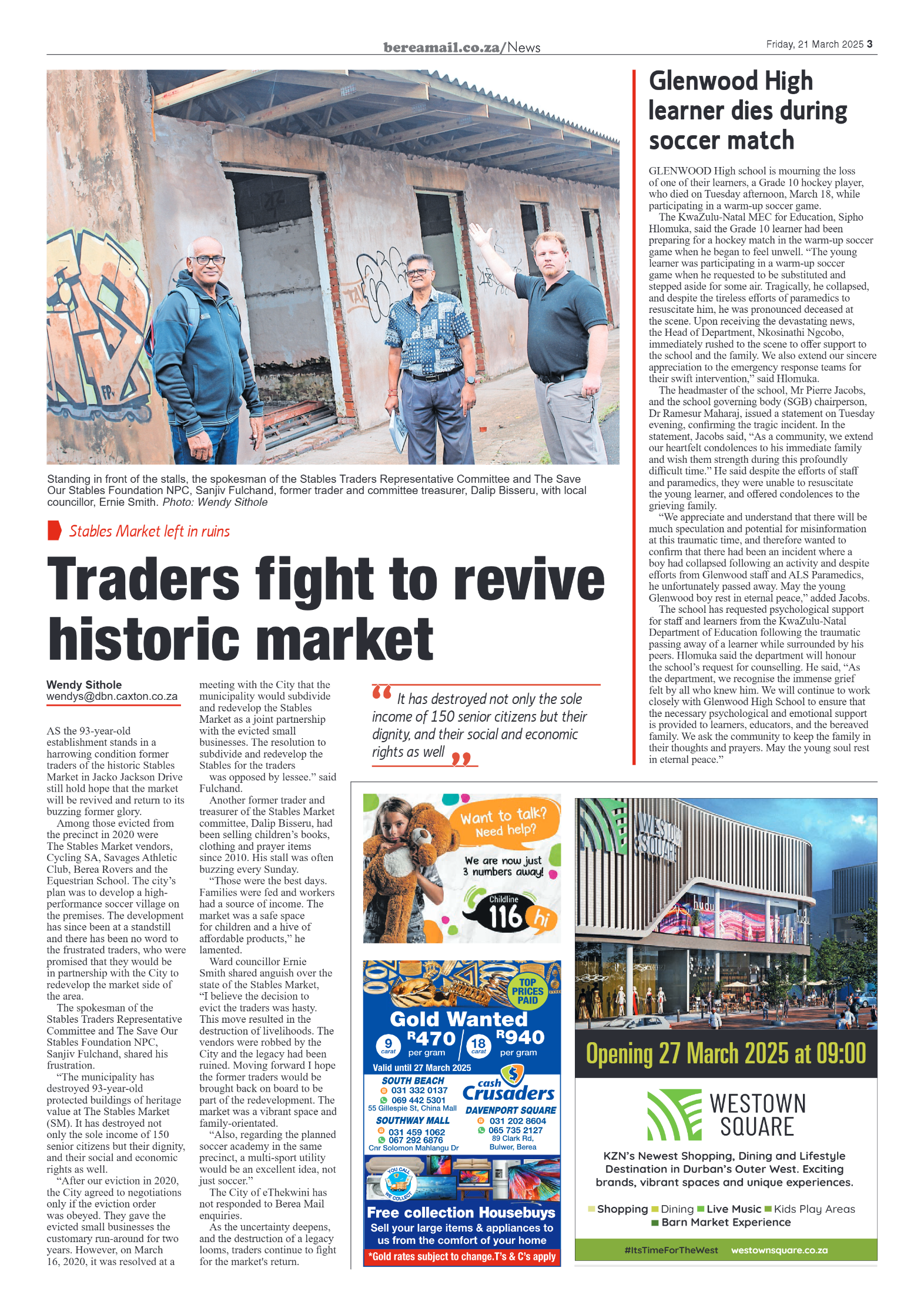 Berea Mail 21 March 2025 page 3
