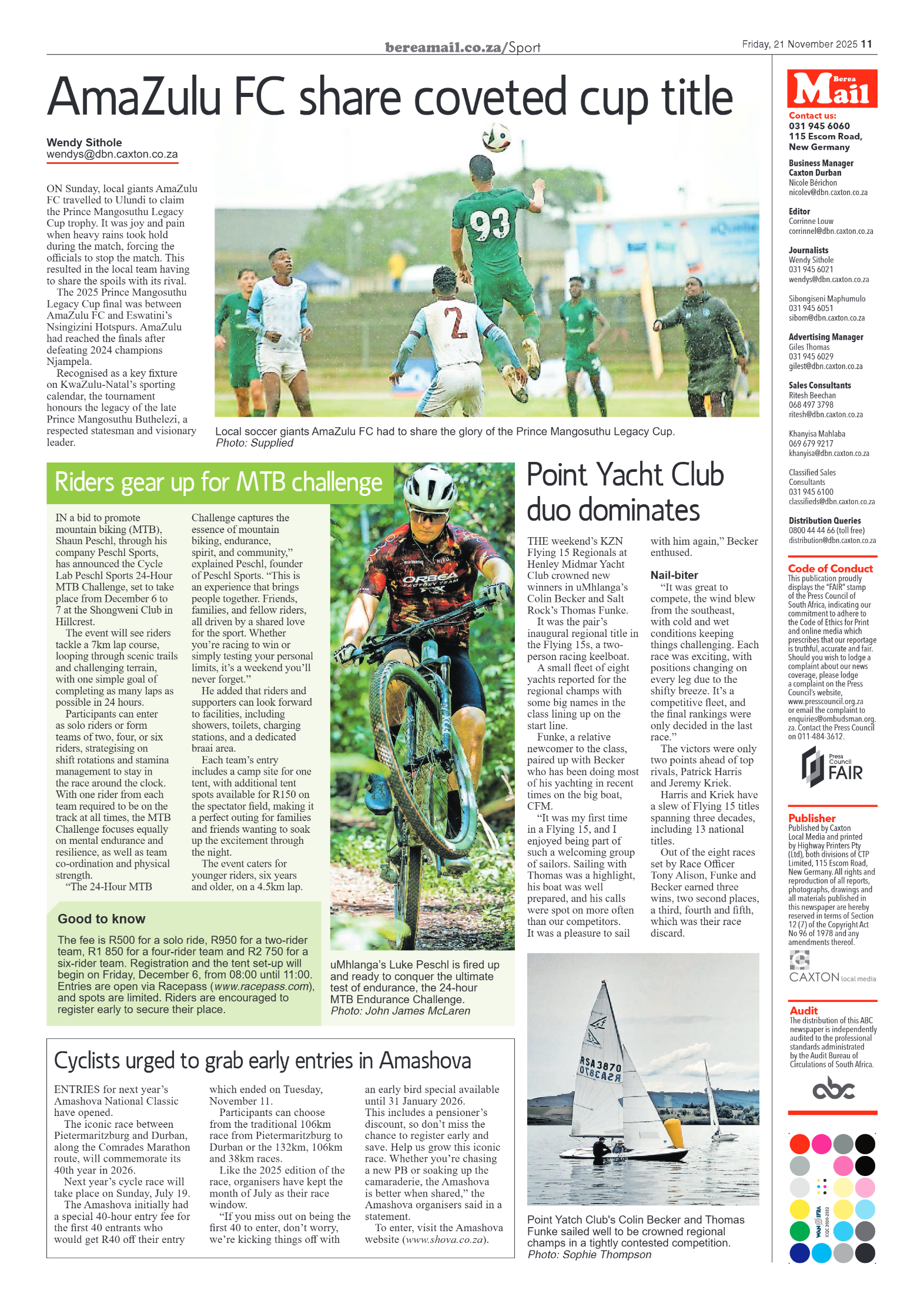 Berea Mail 21 November 2025 page 11