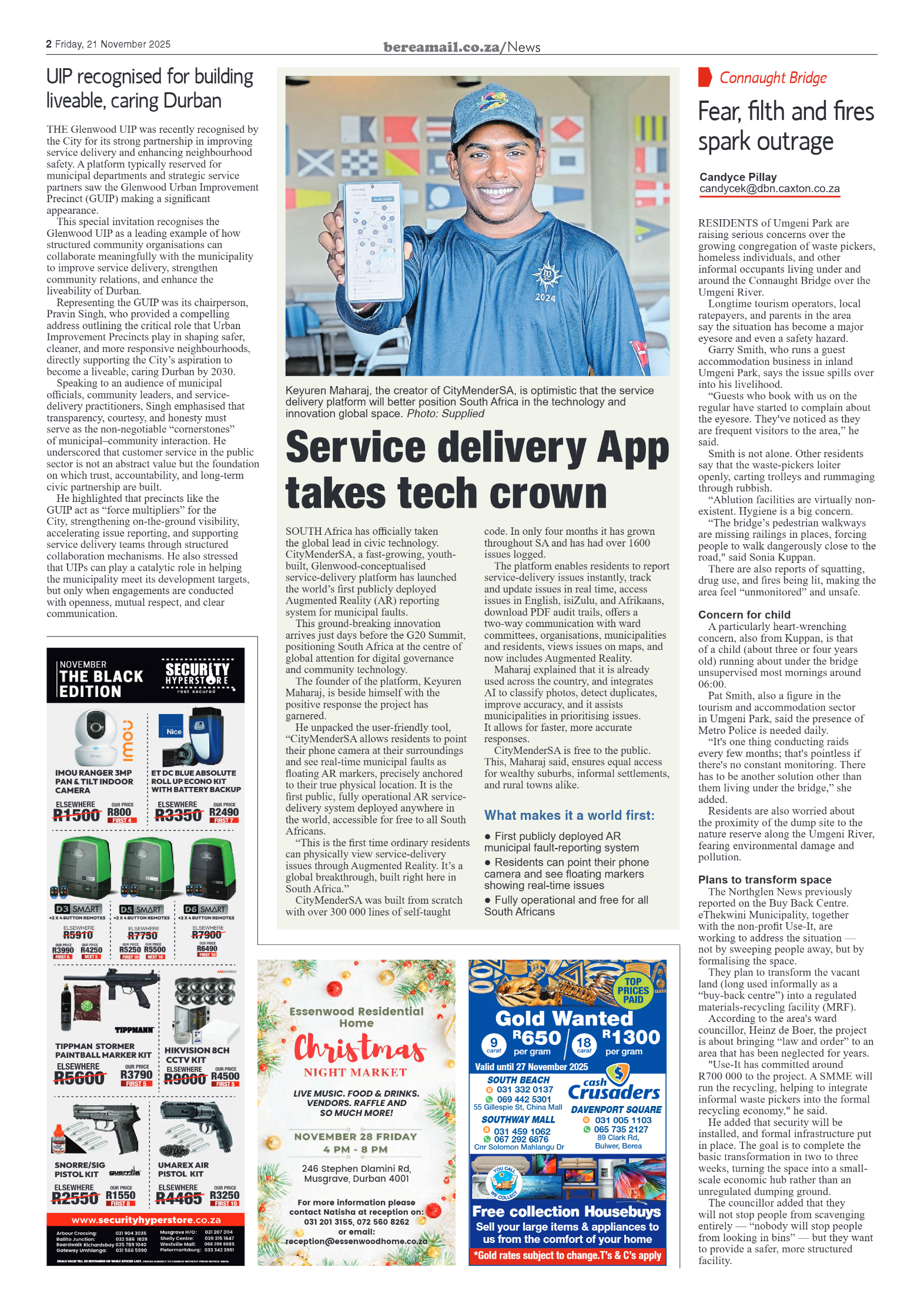 Berea Mail 21 November 2025 page 2