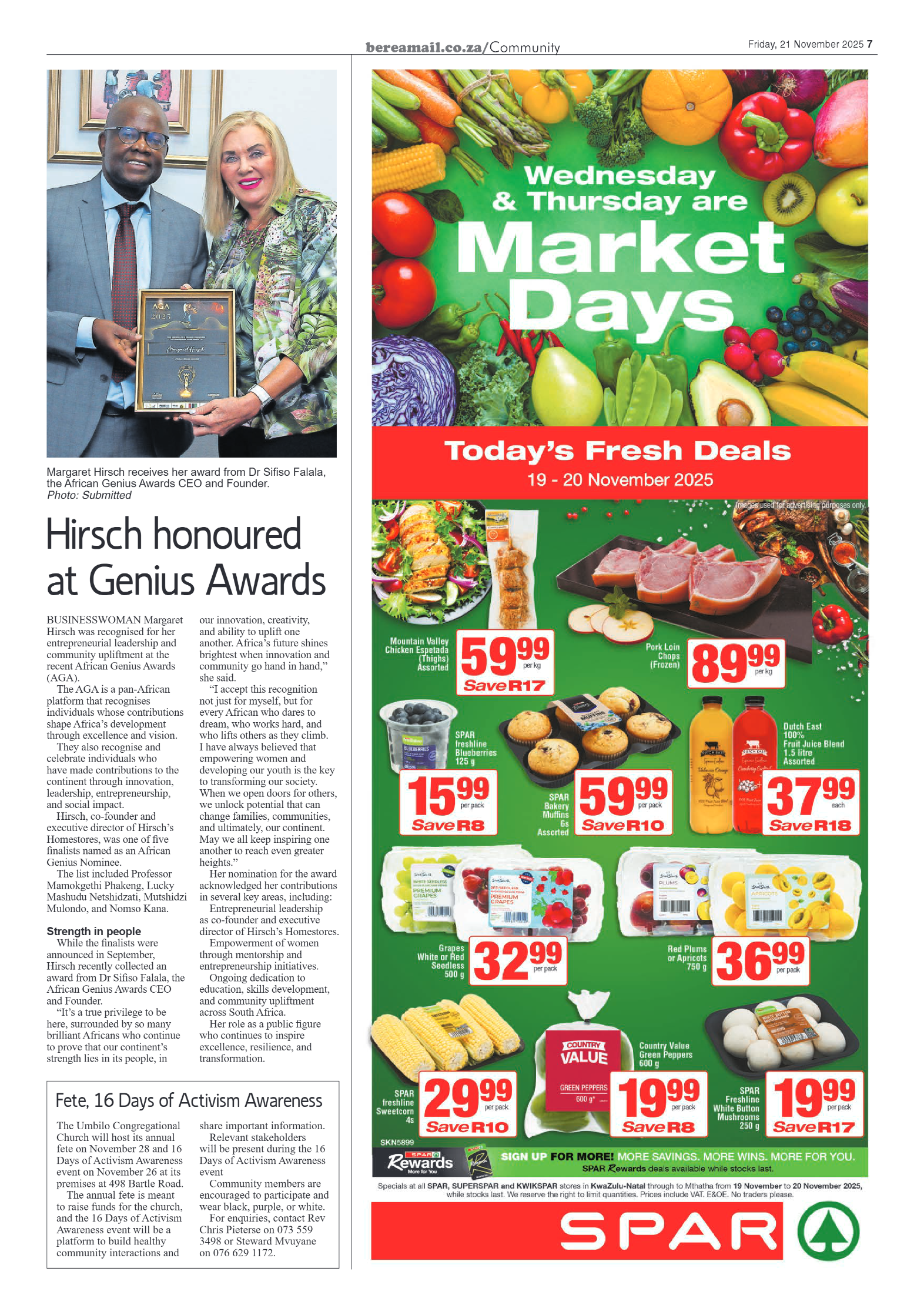 Berea Mail 21 November 2025 page 7