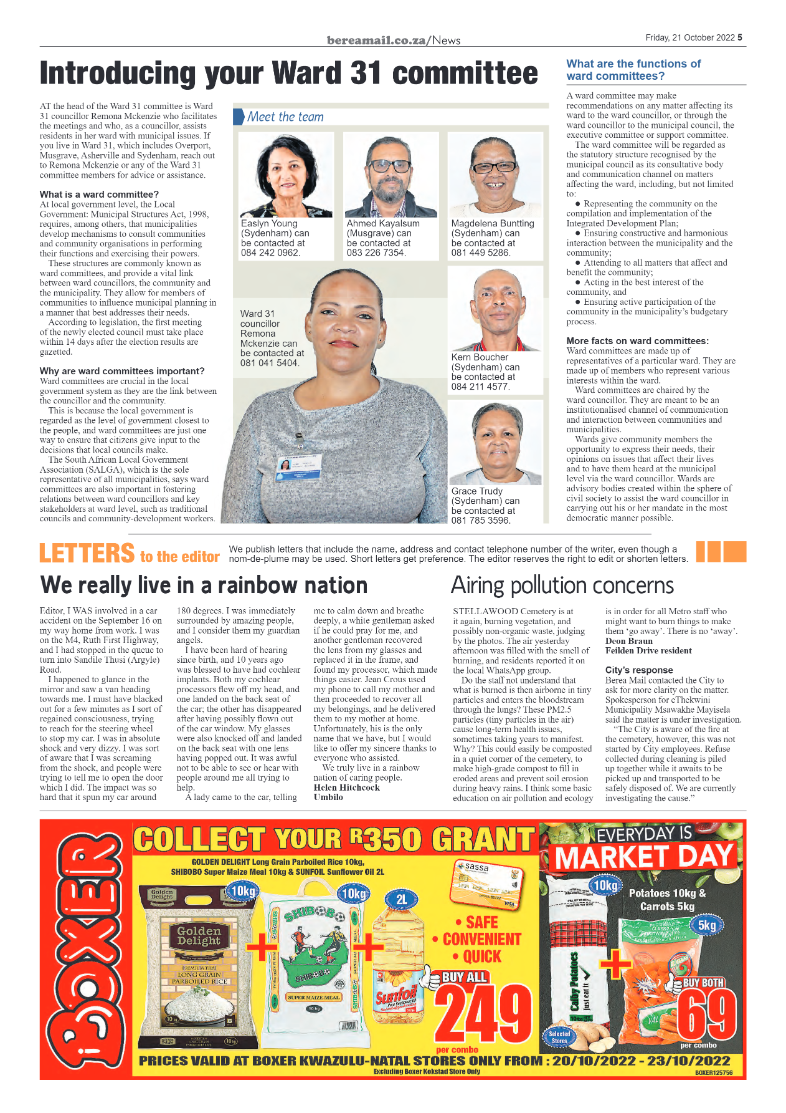 Berea Mail 21 October 2022 page 5