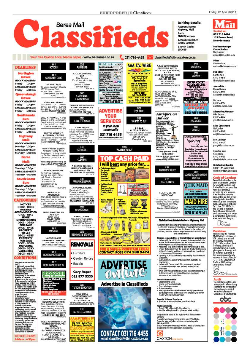 Berea Mail 22 April 2022 page 7
