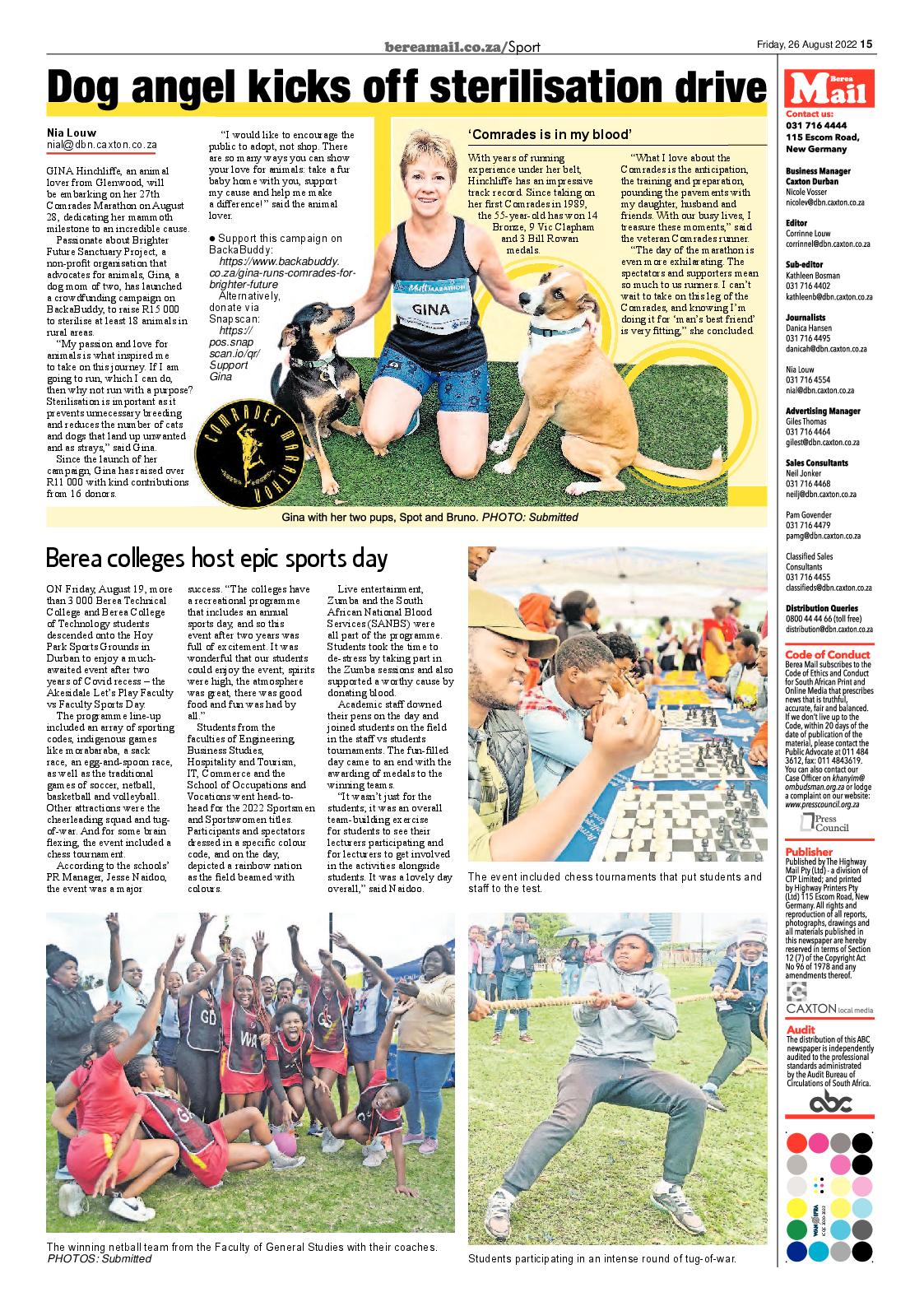 Berea Mail 22 August 2022 page 15