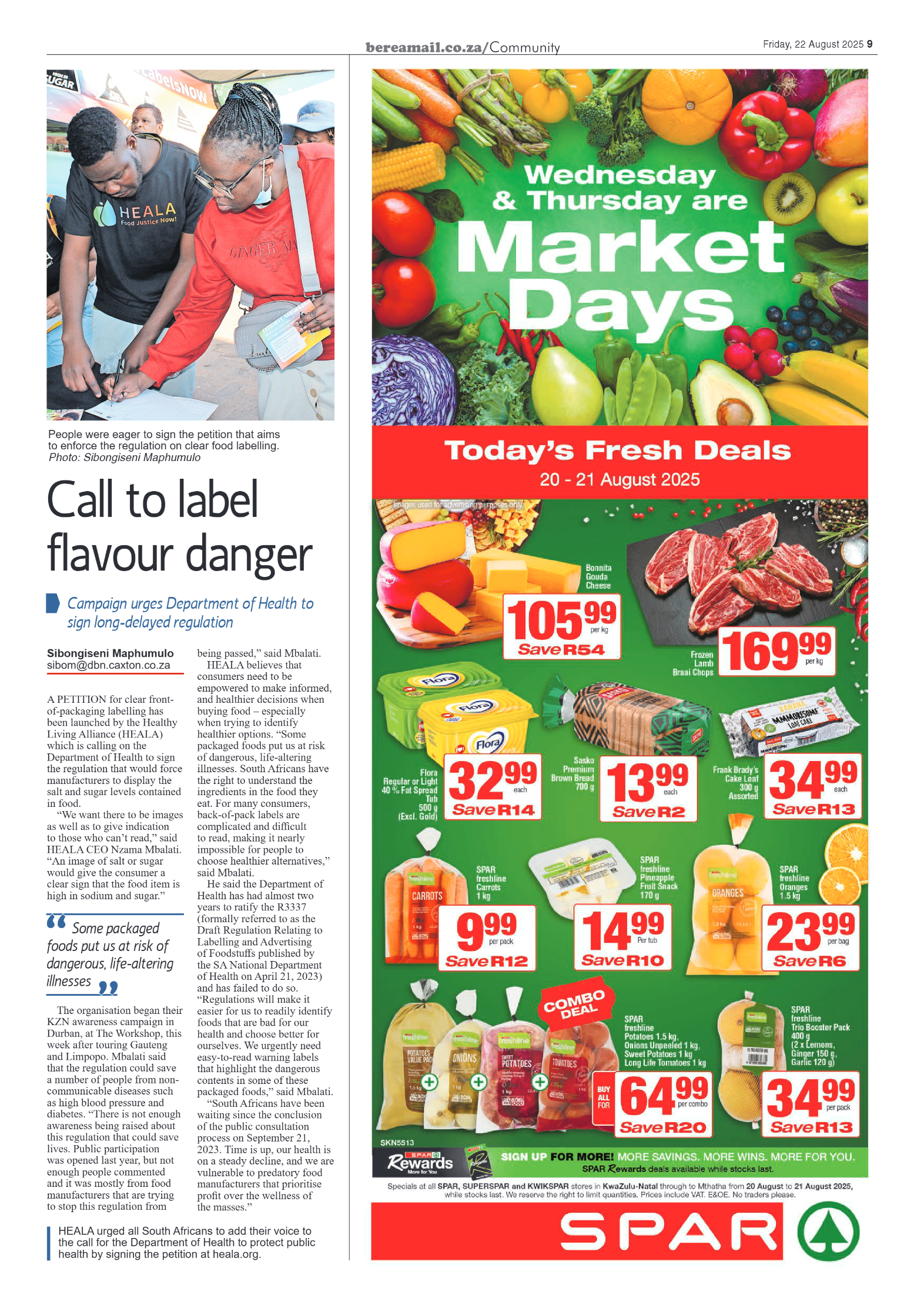 Berea Mail 22 August 2025 page 9