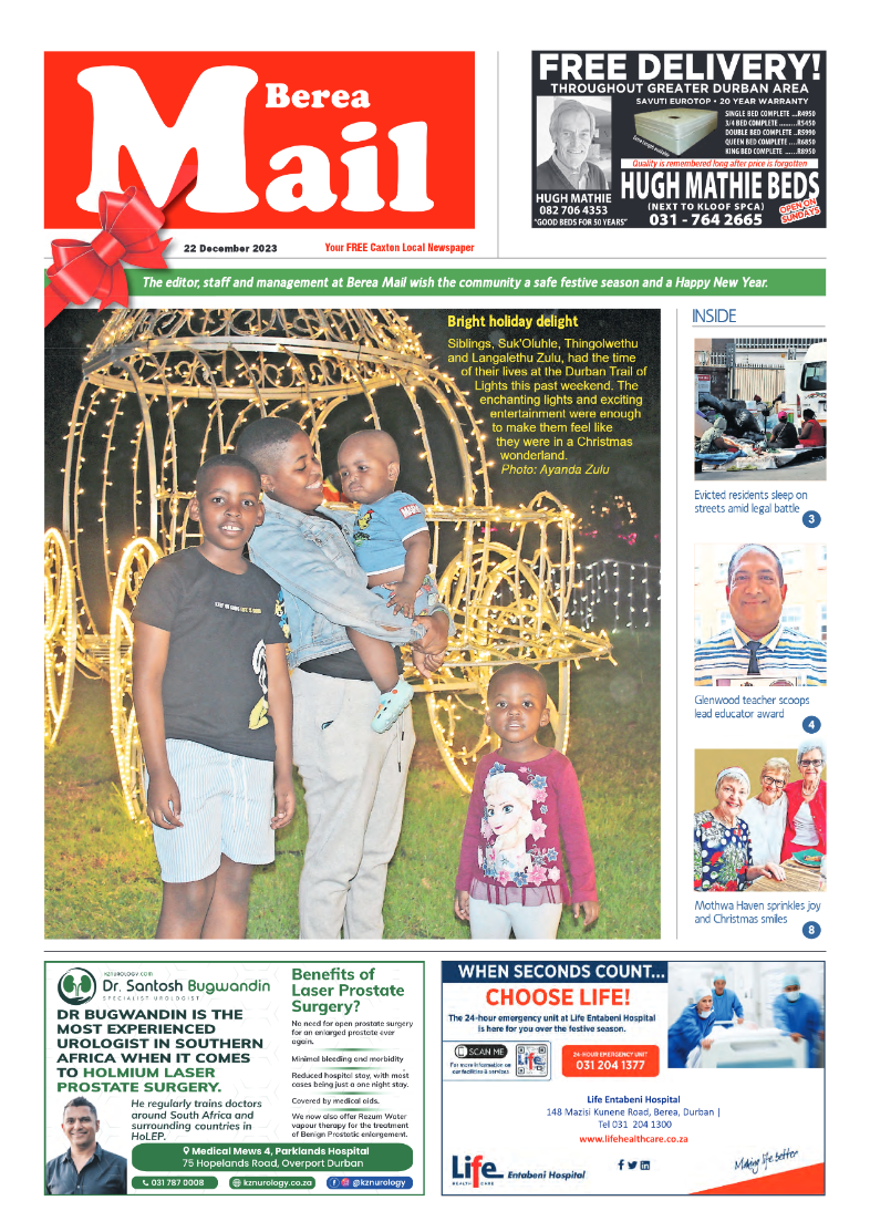 Berea Mail 22 December 2023 page 1