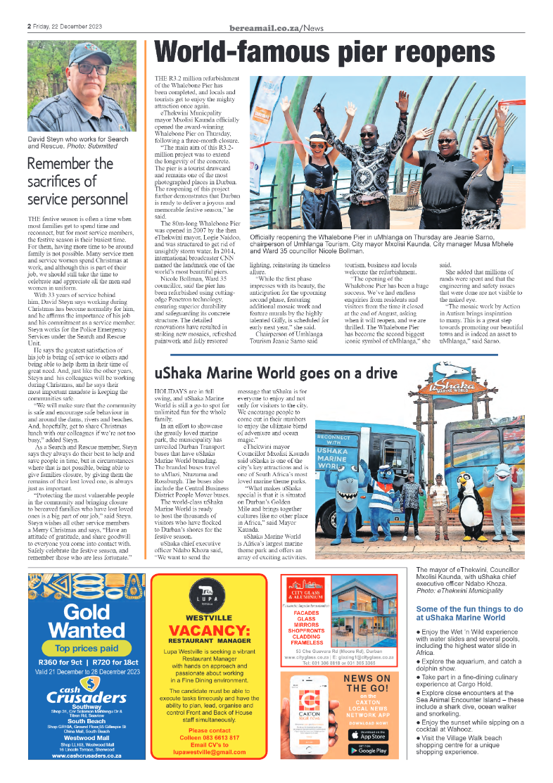Berea Mail 22 December 2023 page 2