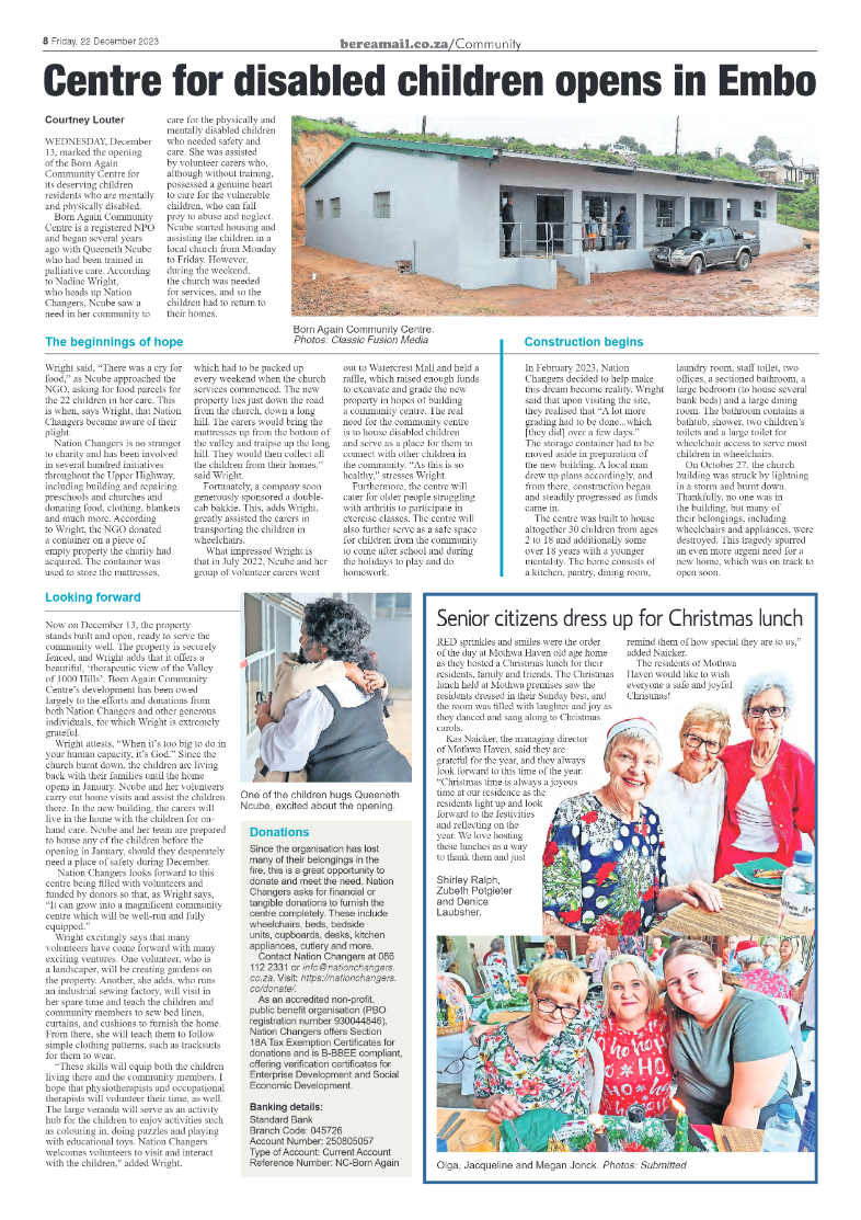 Berea Mail 22 December 2023 page 8
