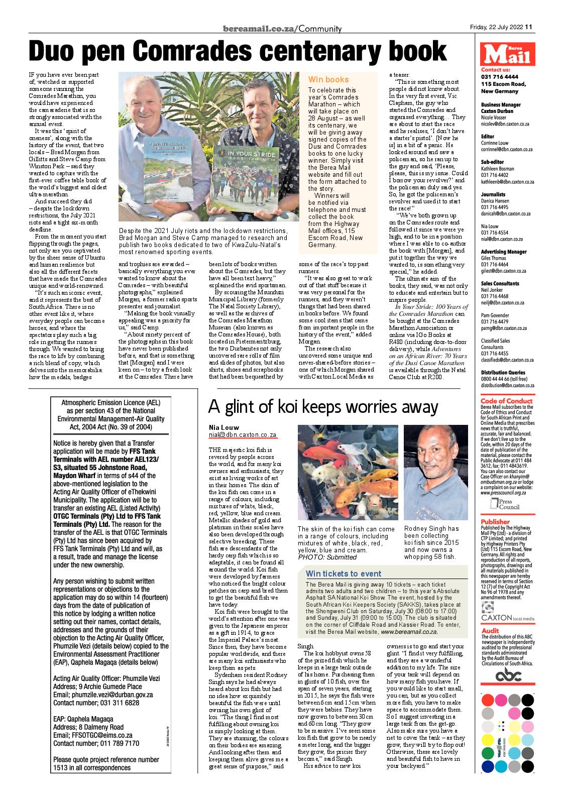 Berea Mail 22 July 2022 page 11