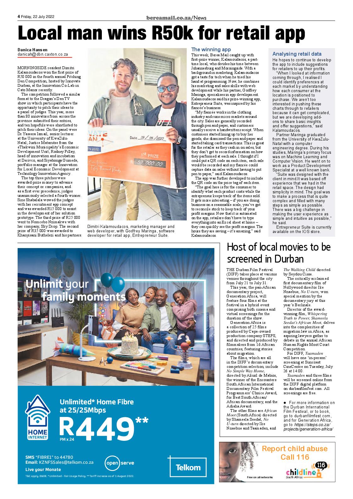 Berea Mail 22 July 2022 page 4