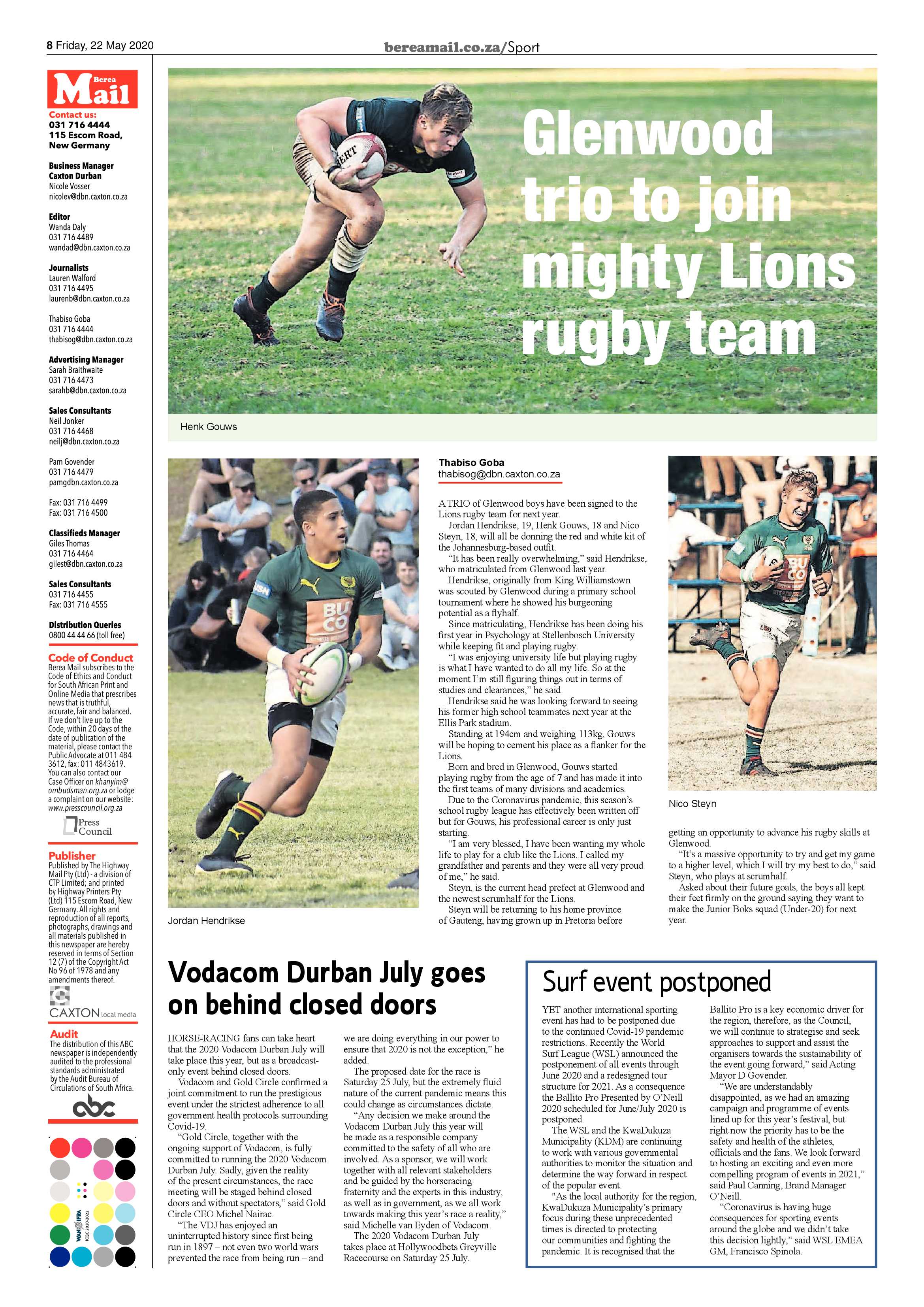 Berea Mail 22 May 2020 page 8
