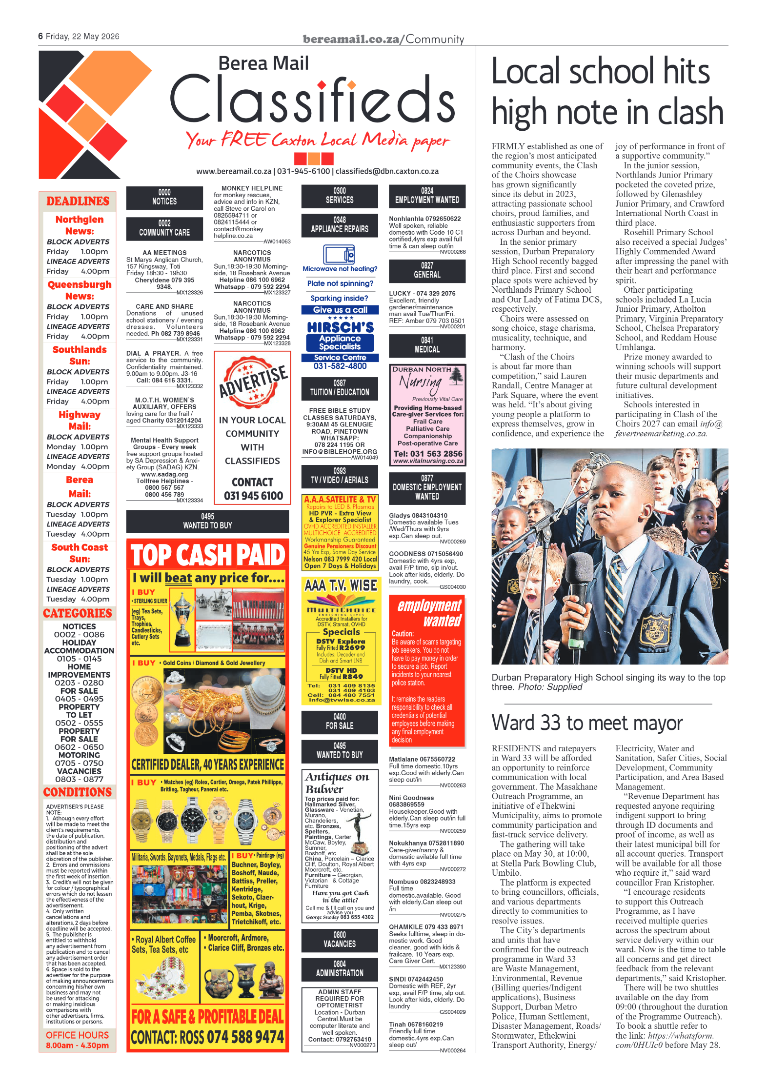 Berea Mail 22 May 2026 page 6