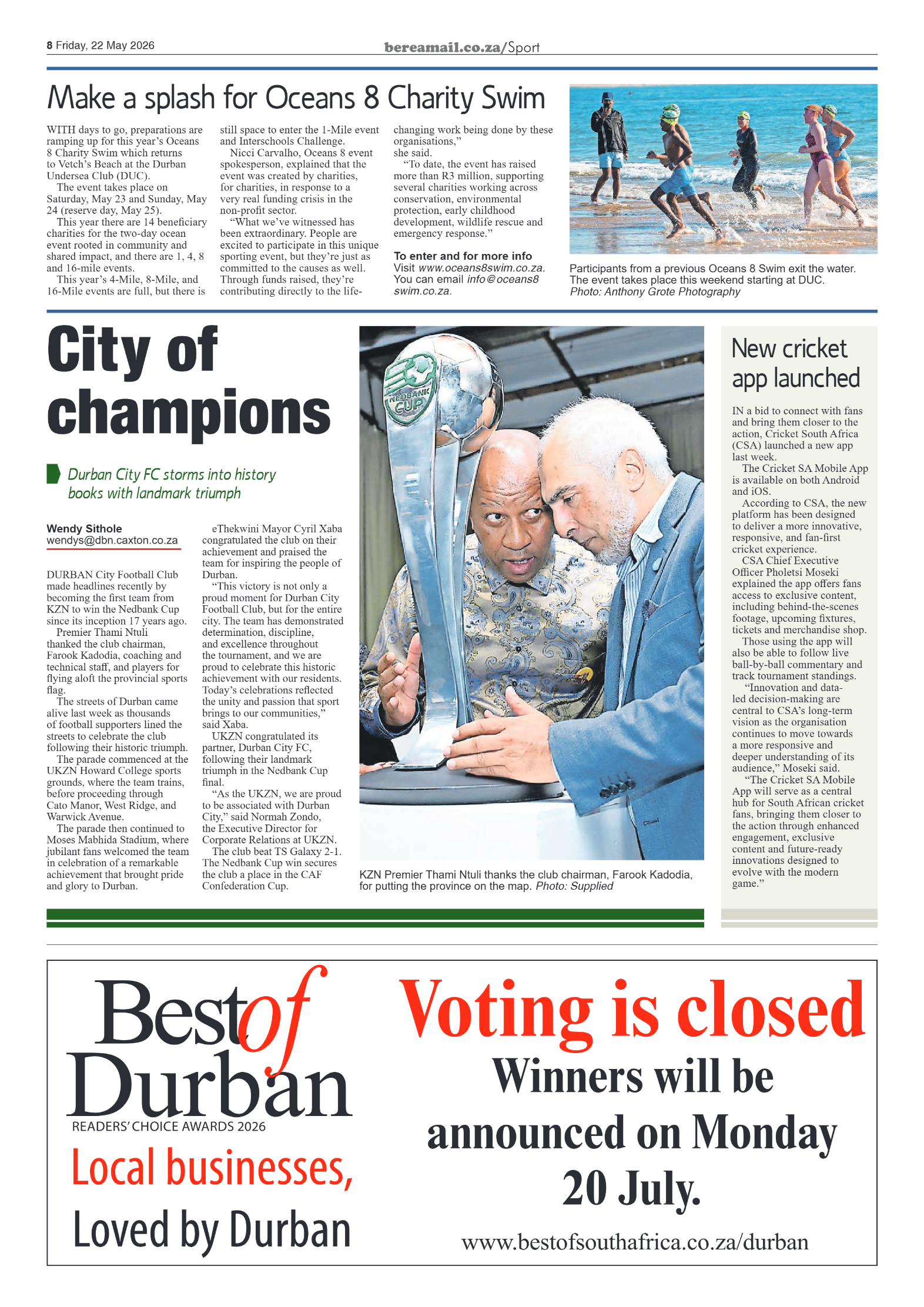 Berea Mail 22 May 2026 page 8