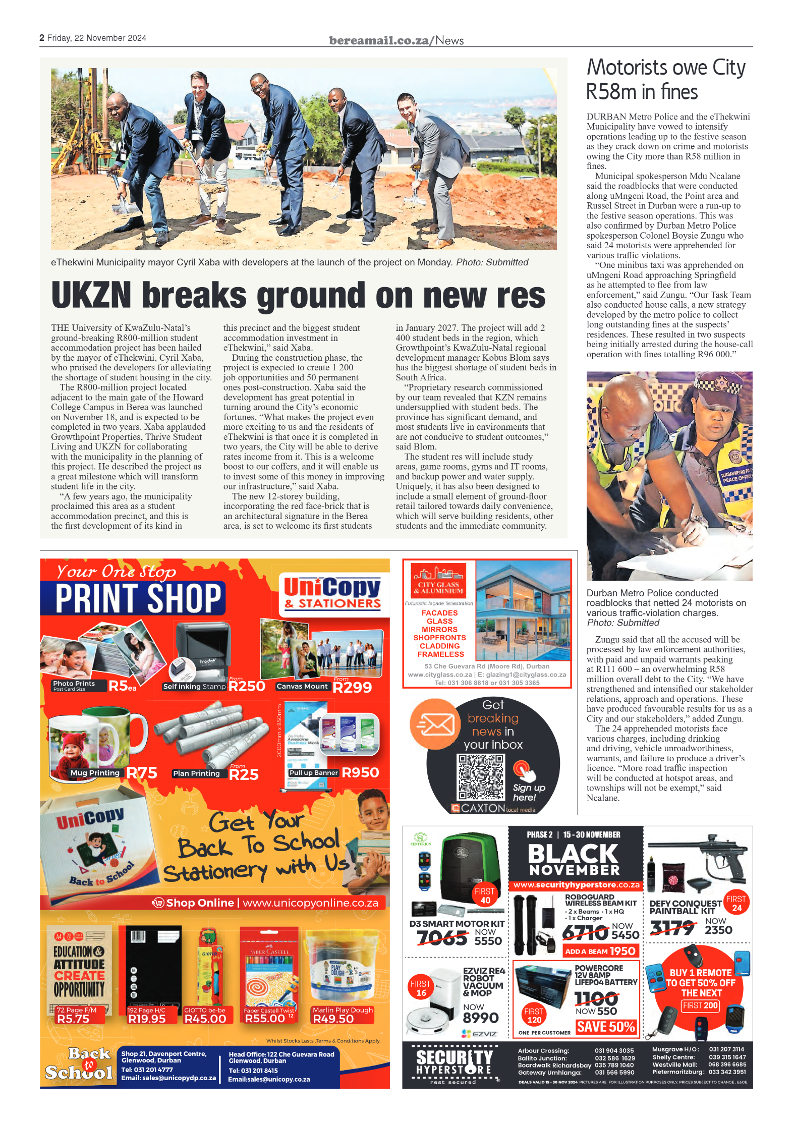 Berea Mail 22 November 2024 page 2