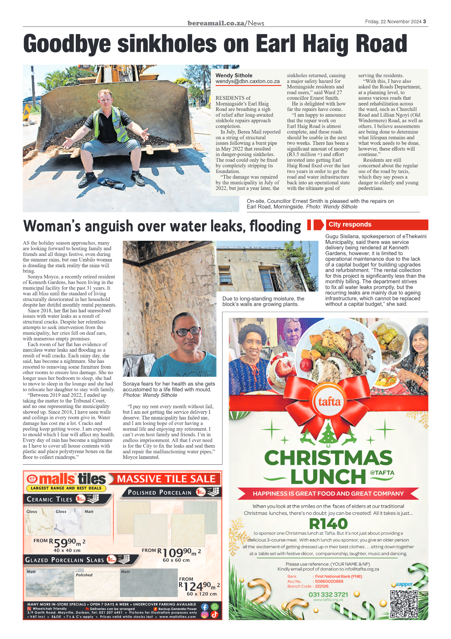 Berea Mail 22 November 2024 page 3