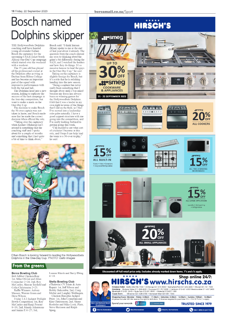 Berea Mail 22 September 2023 page 16