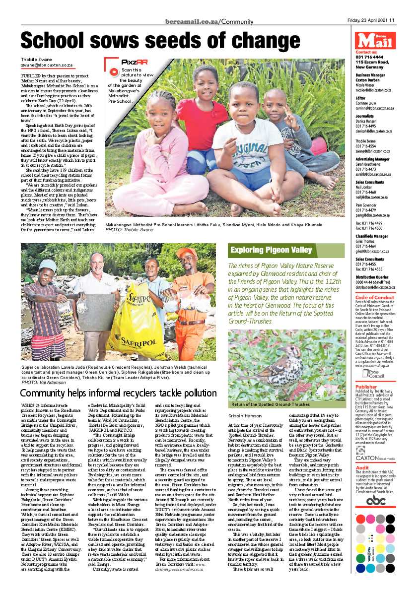 Berea Mail 23 April 2021 page 11