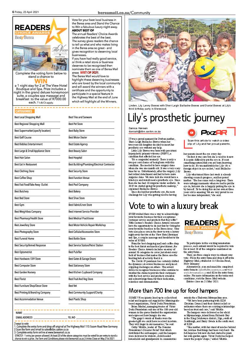Berea Mail 23 April 2021 page 6