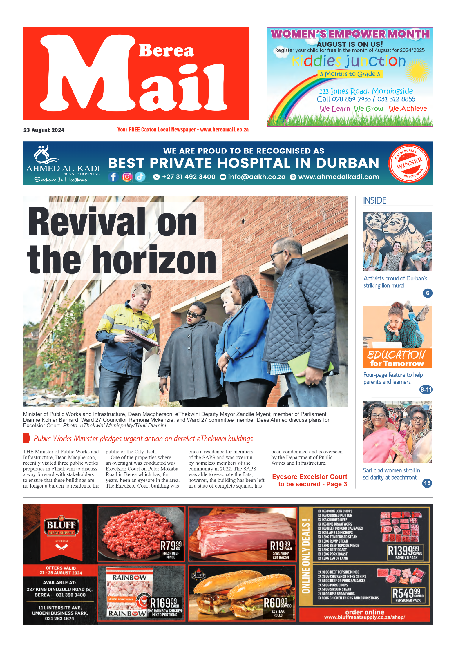 Berea Mail 23 August 2024 page 1