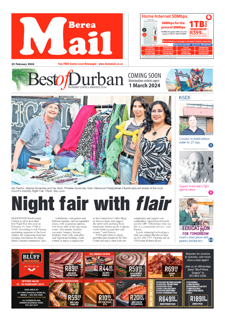 Berea Mail 23 February 2024 page 1