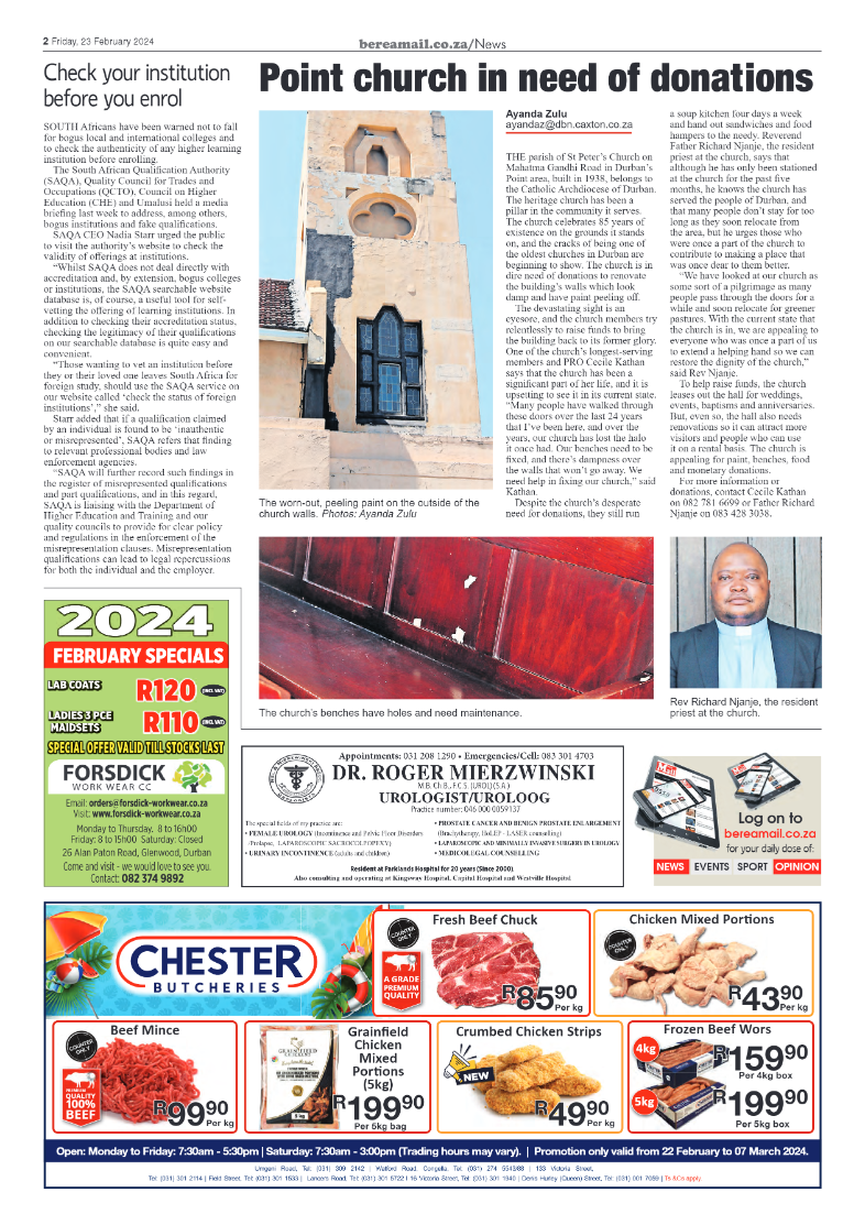 Berea Mail 23 February 2024 page 2