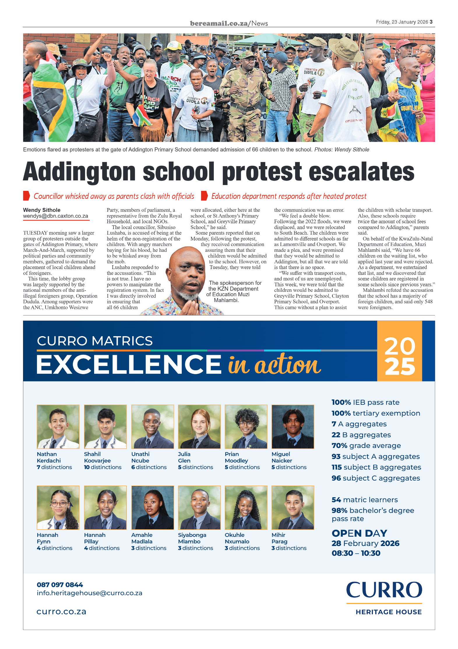 Berea Mail 23 January 2026 page 3